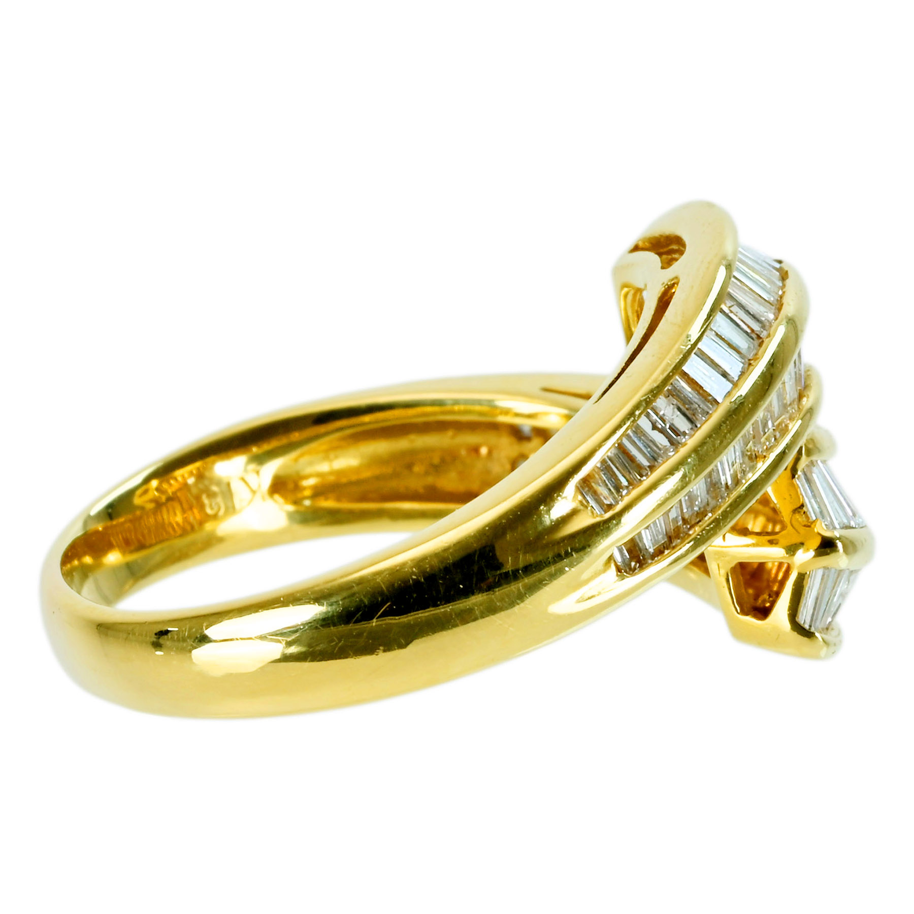 ダイヤモンドリング K18YG D1.02ct - 画像 (4)