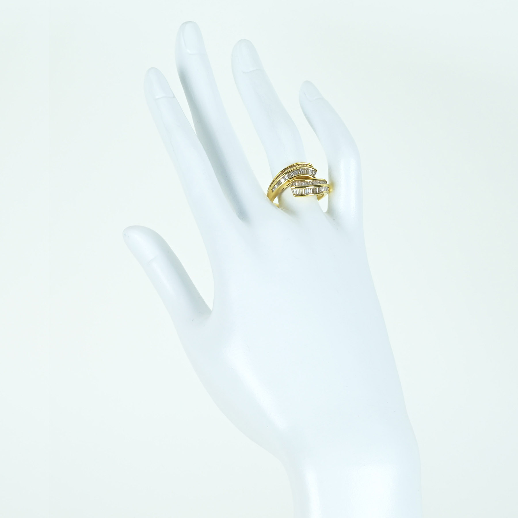 ダイヤモンドリング K18YG D1.02ct - 画像 (6)