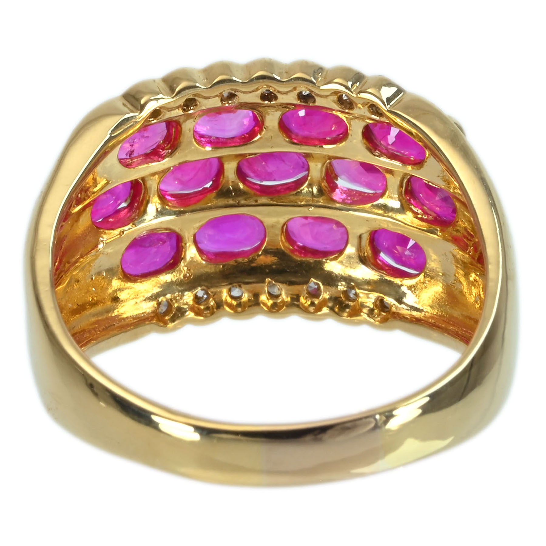 ルビーリング K18YG R2.80ct D0.11ct - 画像 (5)