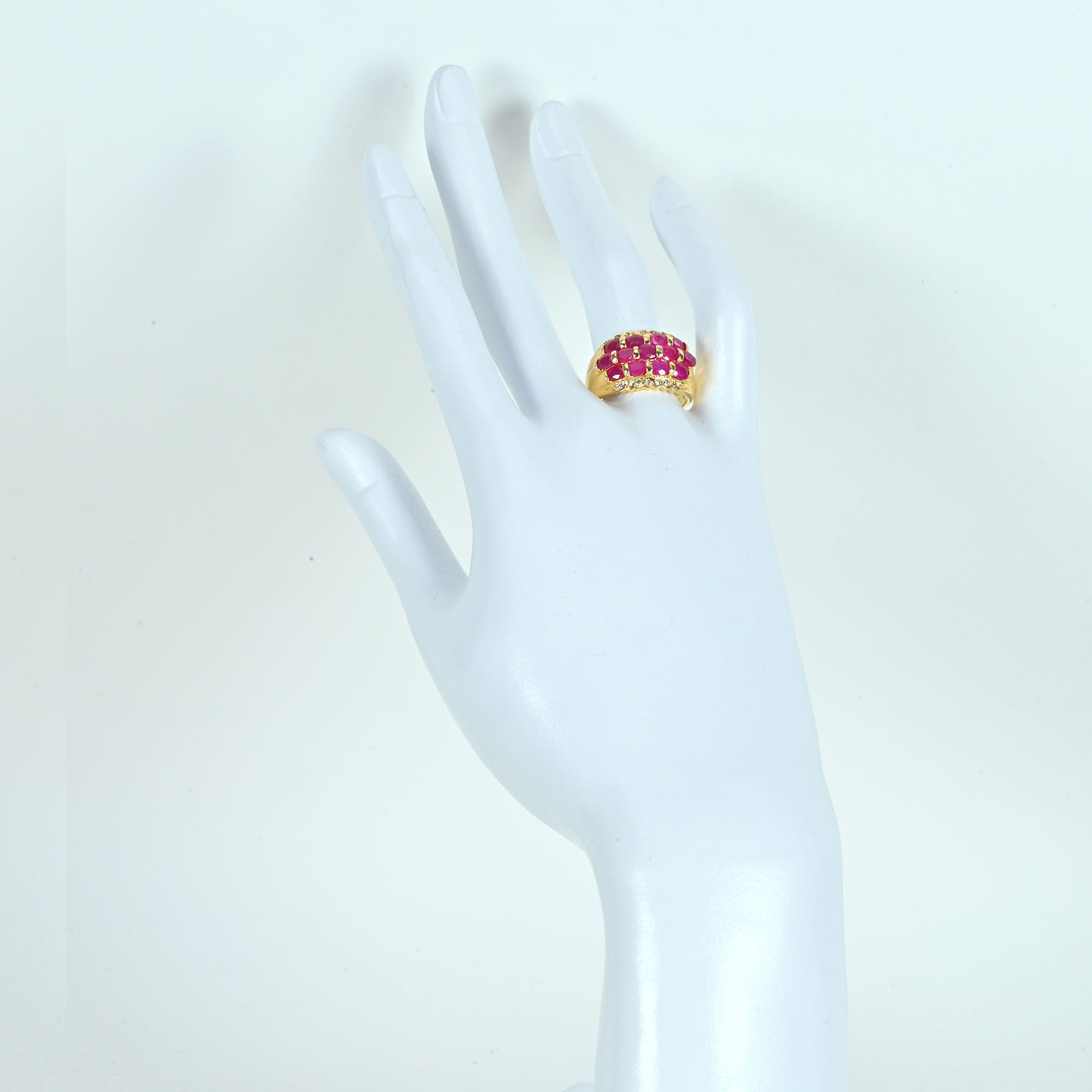 ルビーリング K18YG R2.80ct D0.11ct - 画像 (6)