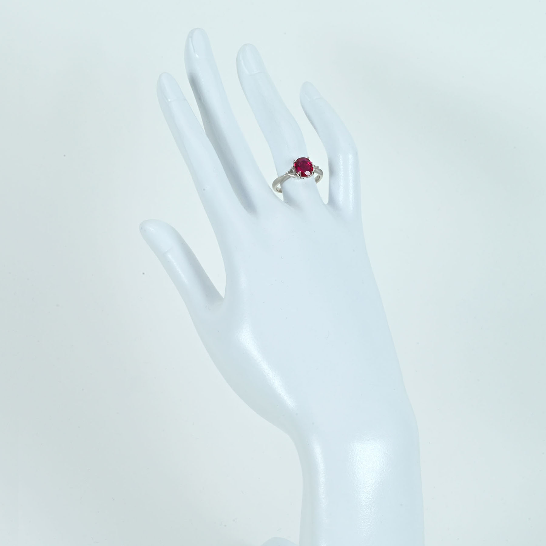 モザンビーク産ルビーリング PT900 R2.00ct - 画像 (6)