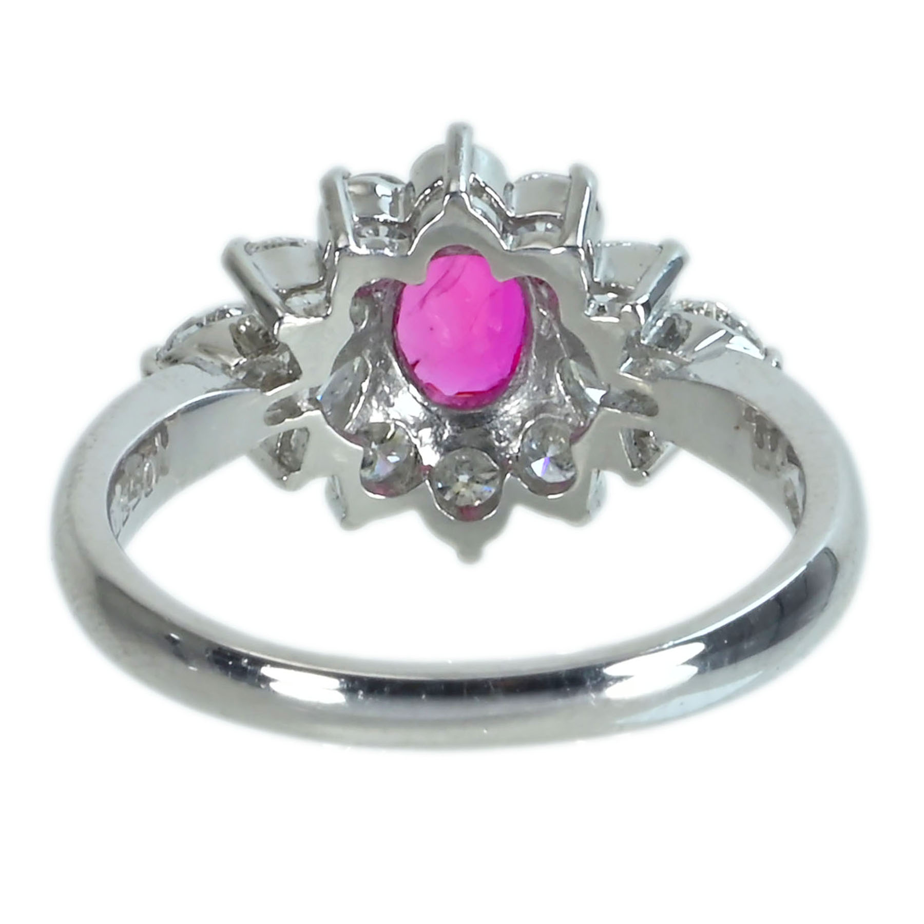 ルビーリング PT850 R0.53ct D0.83ct - 画像 (5)