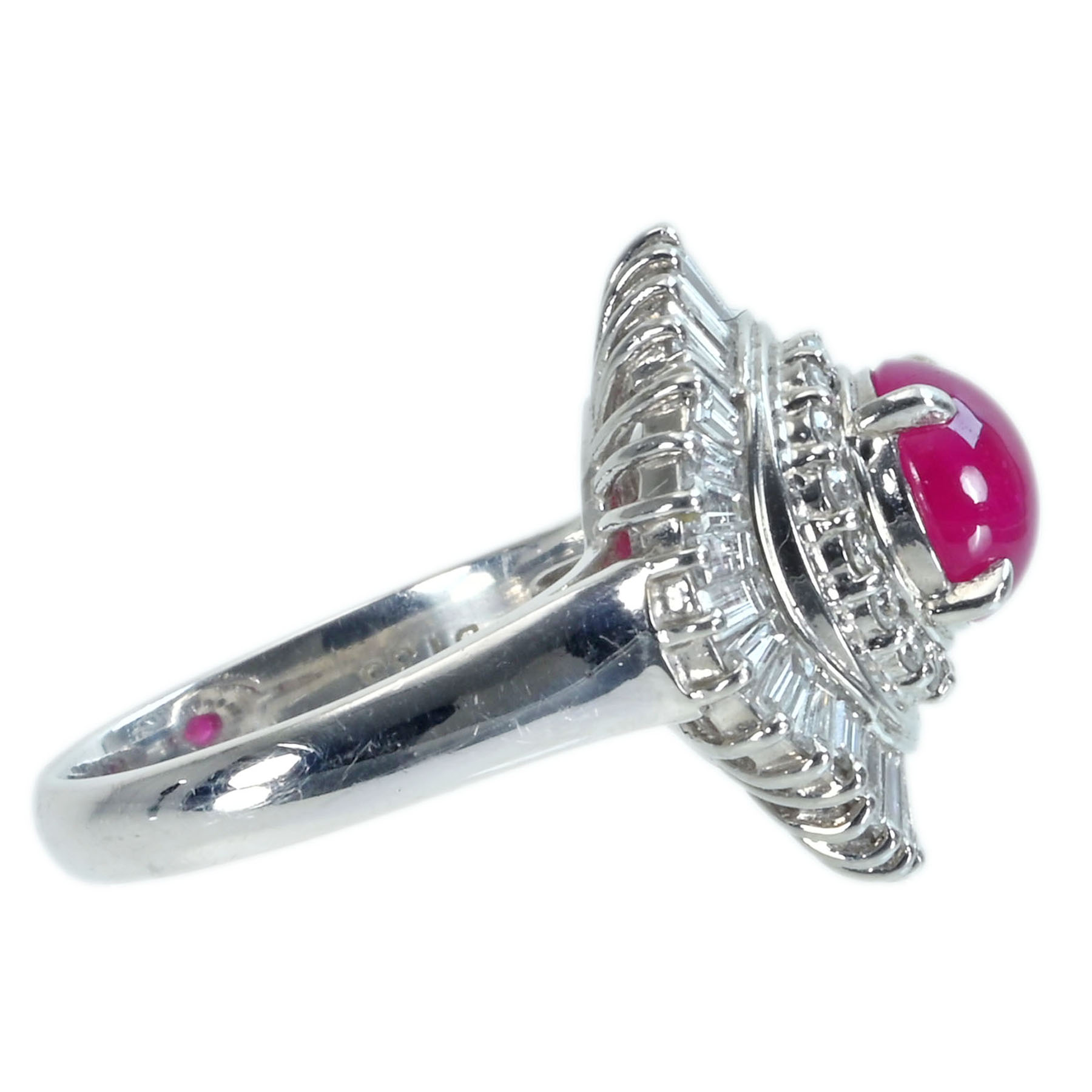 ルビーリング PT900 R2.01ct D1.35ct - 画像 (4)