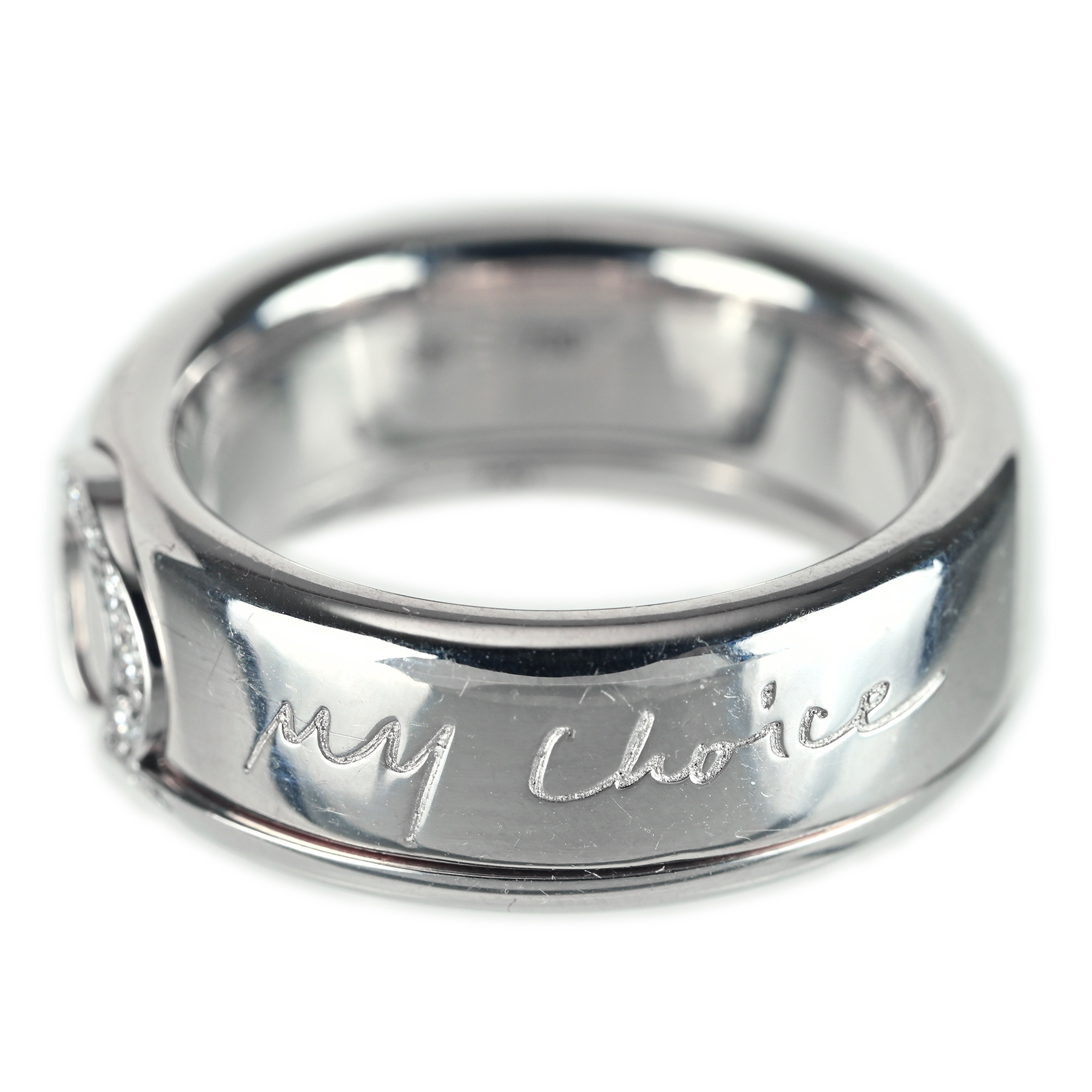 ダイヤモンドセットリング "OMEGA" K18WG D - 画像 (3)