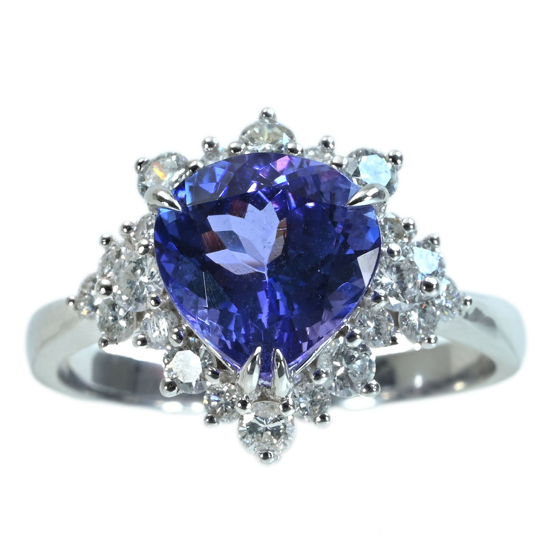 タンザナイトリング K18WG TZ2.52ct D0.63ct - 画像 (2)