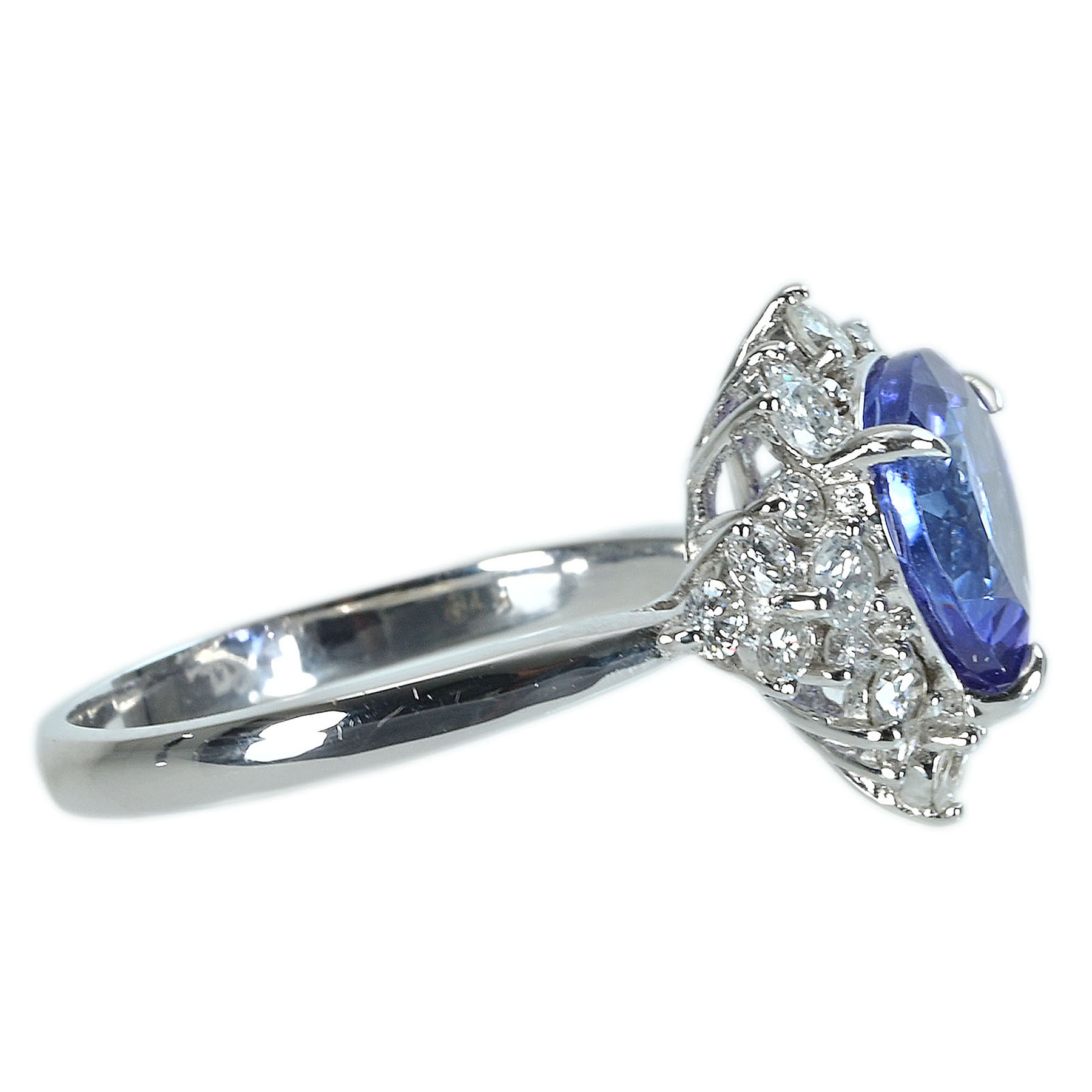 タンザナイトリング K18WG TZ2.52ct D0.63ct - 画像 (4)