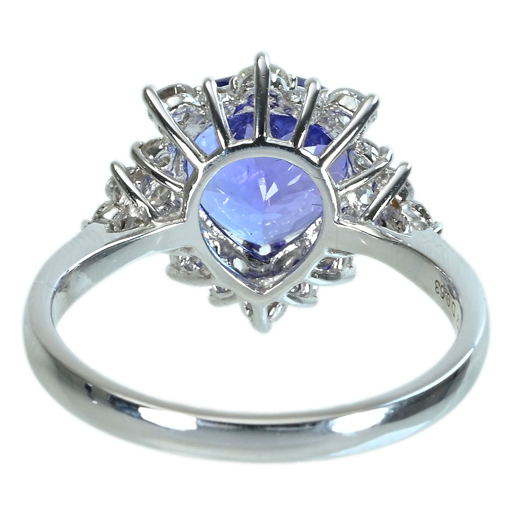 タンザナイトリング K18WG TZ2.52ct D0.63ct - 画像 (5)