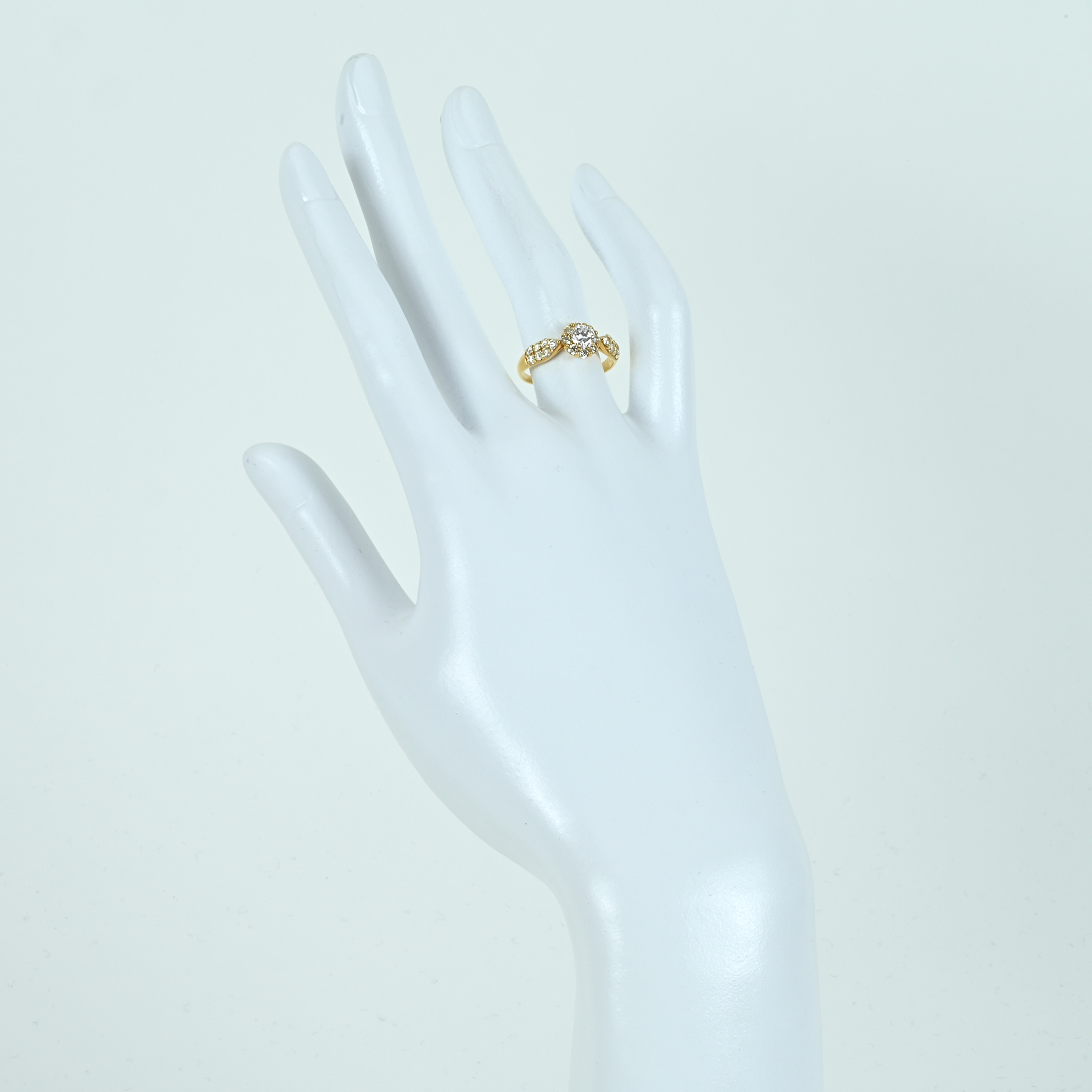 ダイヤモンドリング K18YG D0.339ct - 画像 (6)