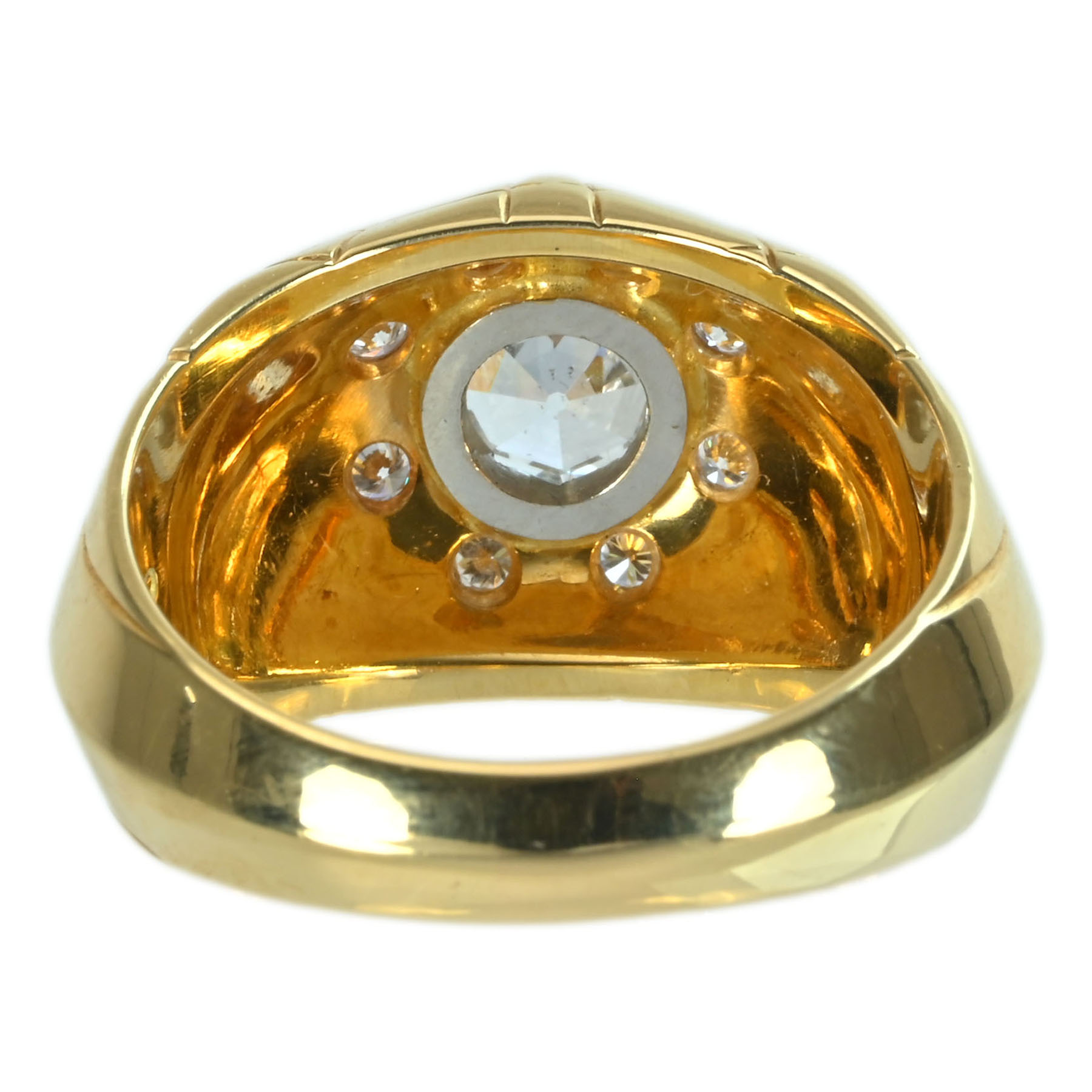 ダイヤモンドリング "BRINKHAUS" K18YG/PT D - 画像 (5)