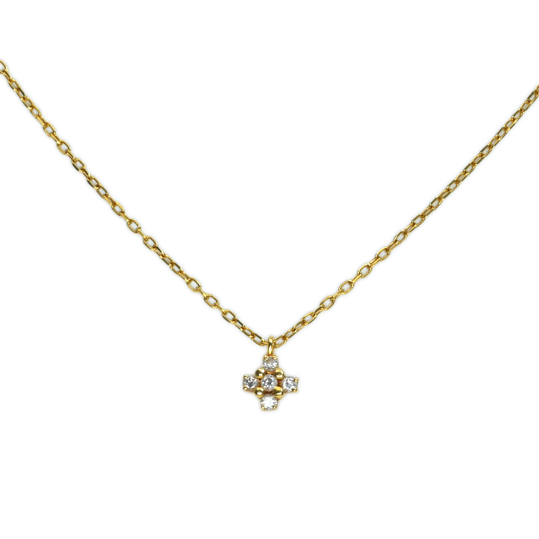 ダイヤモンドペンダント "MIKIMOTO" K18YG D0.11ct - 画像 (2)