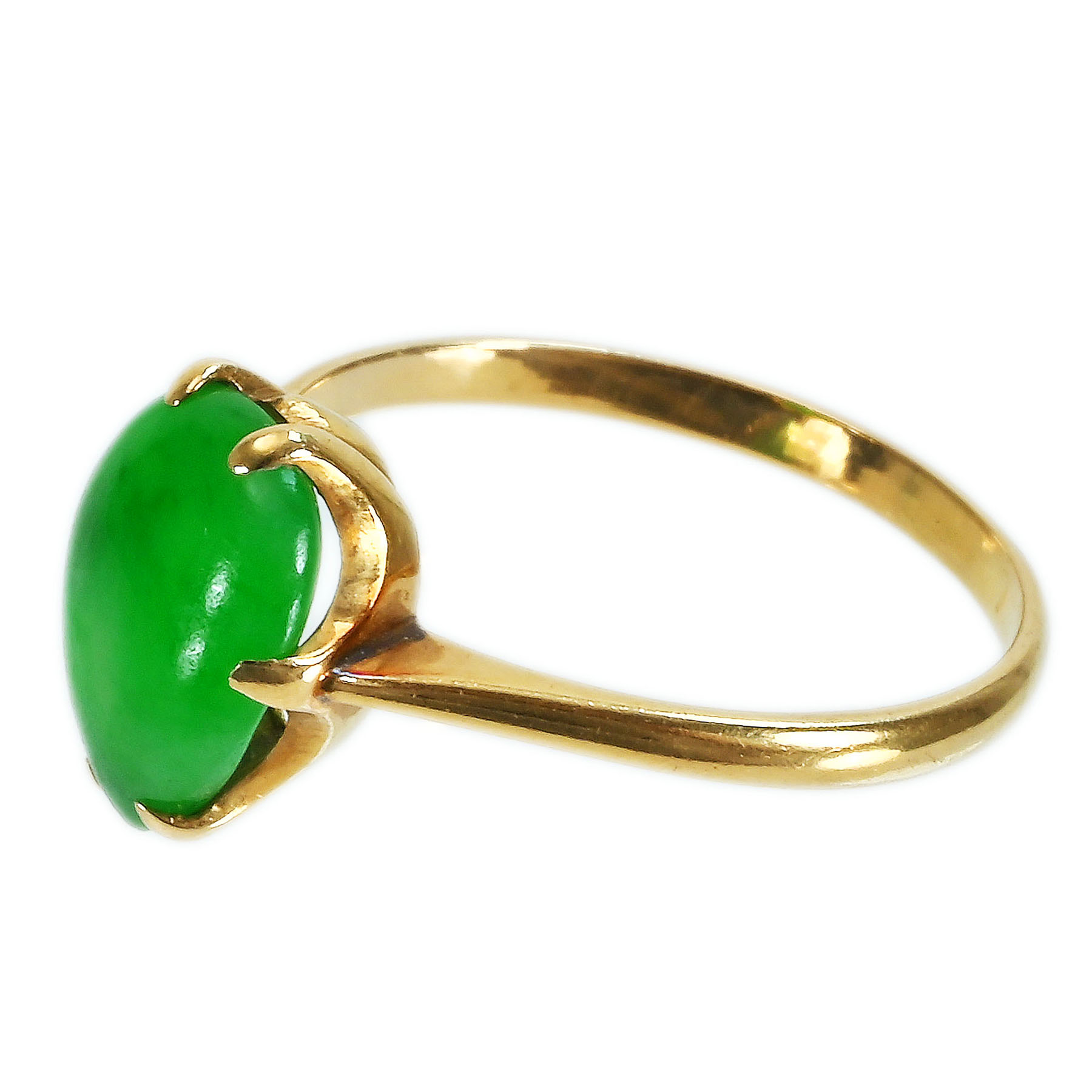 翡翠リング K18YG J - 画像 (3)