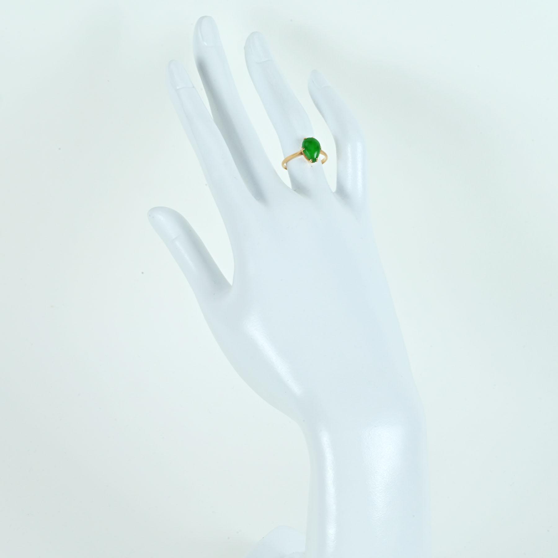 翡翠リング K18YG J - 画像 (6)