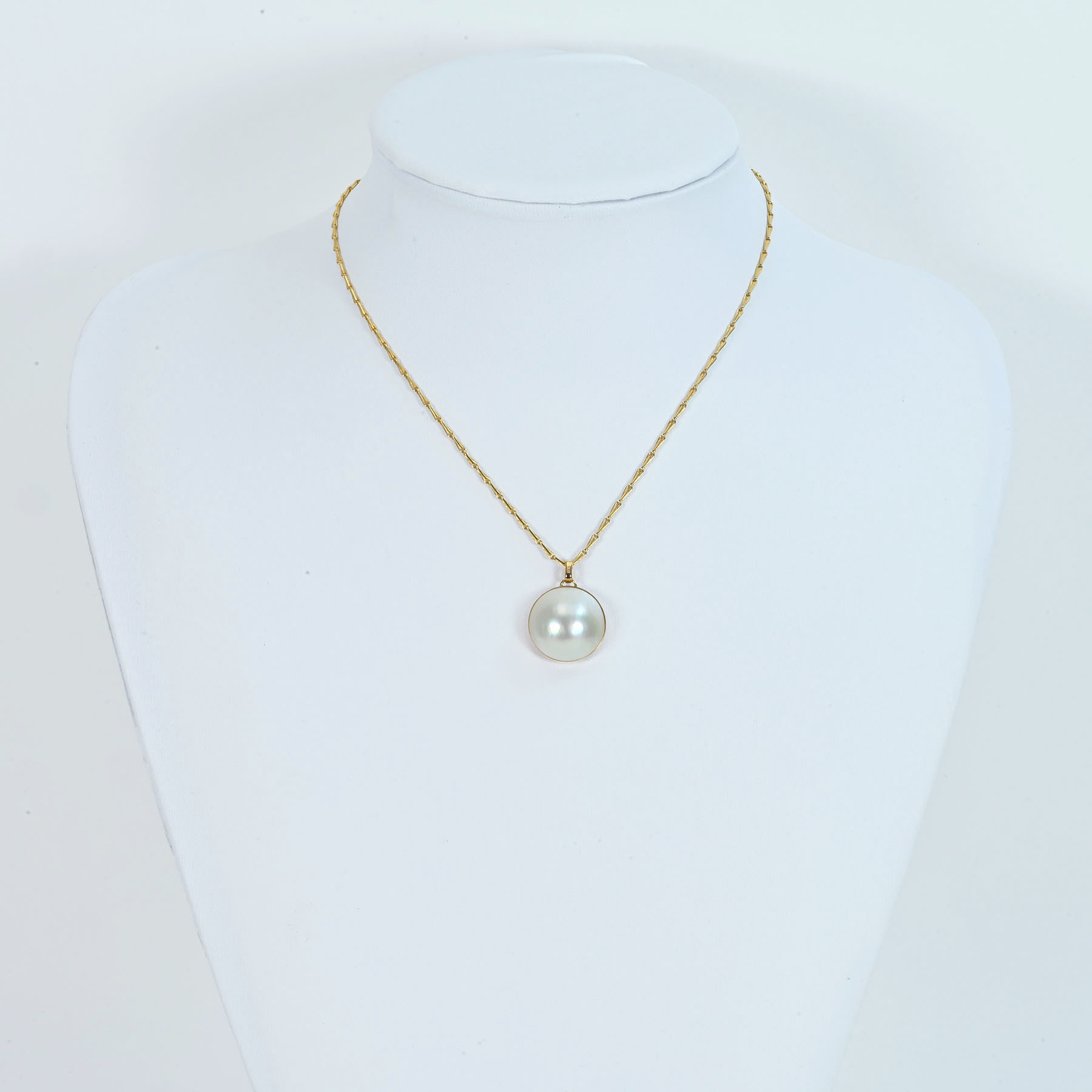 マベパールペンダント K18YG P18.5mm - 画像 (7)