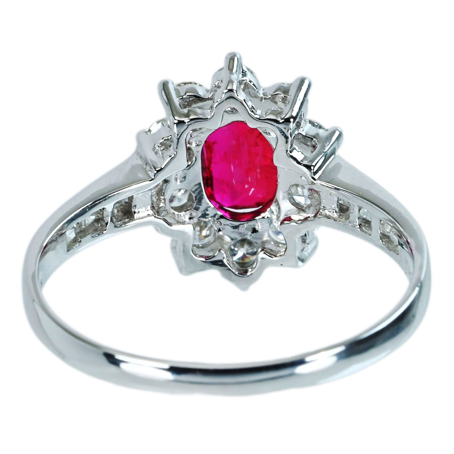 ルビーリング K18WG R0.99ct D0.70ct - 画像 (5)