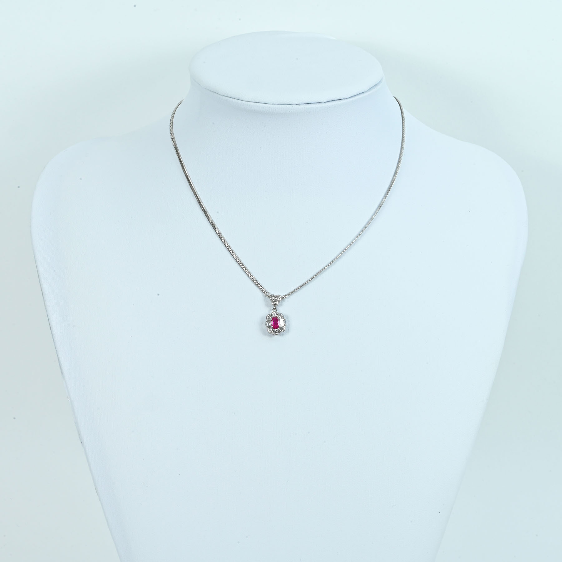 ルビーペンダント PT850 R0.62ct D0.67ct 10.5g - 画像 (7)