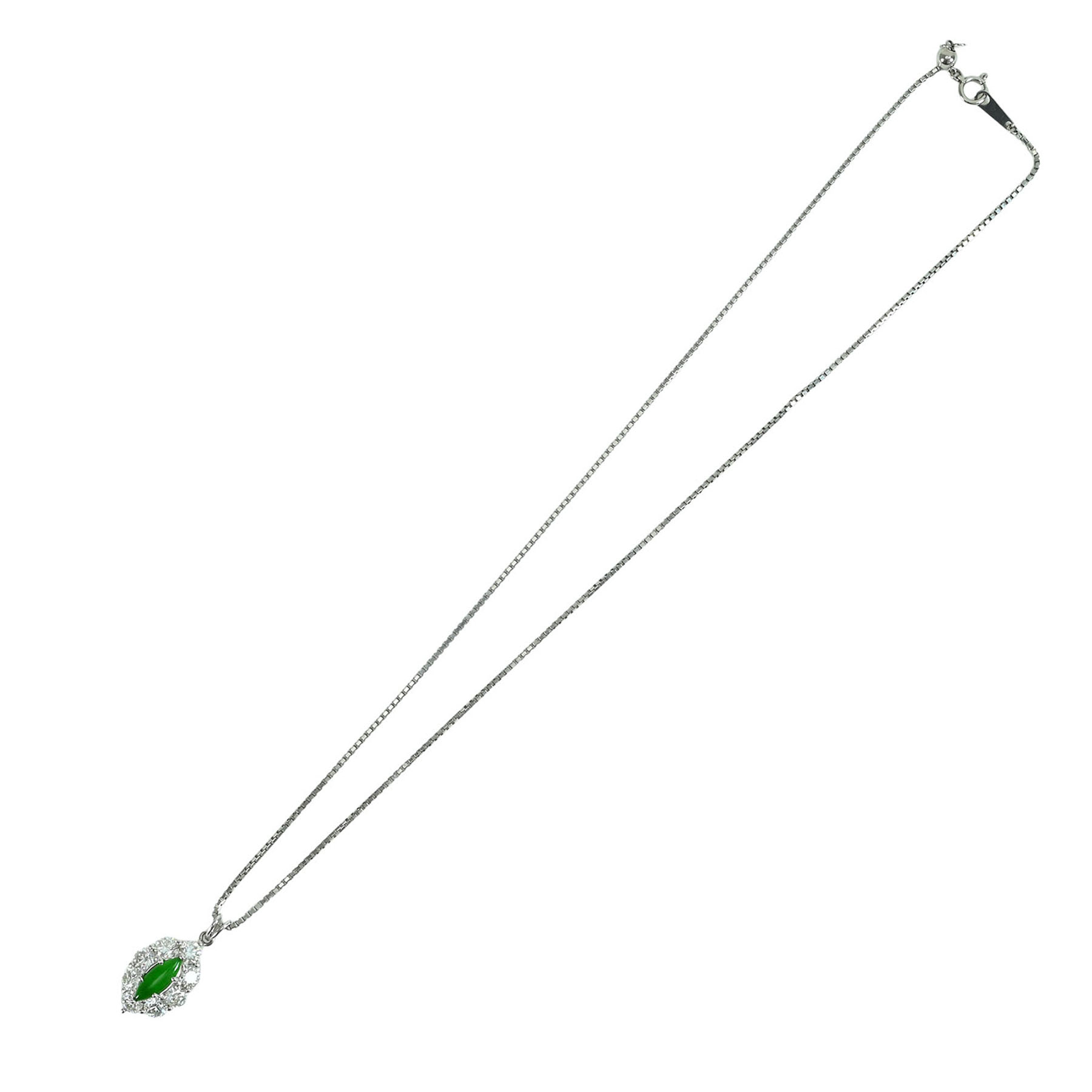 翡翠ペンダント PT900/PT850 J0.34ct D2.601ct - 画像 (6)