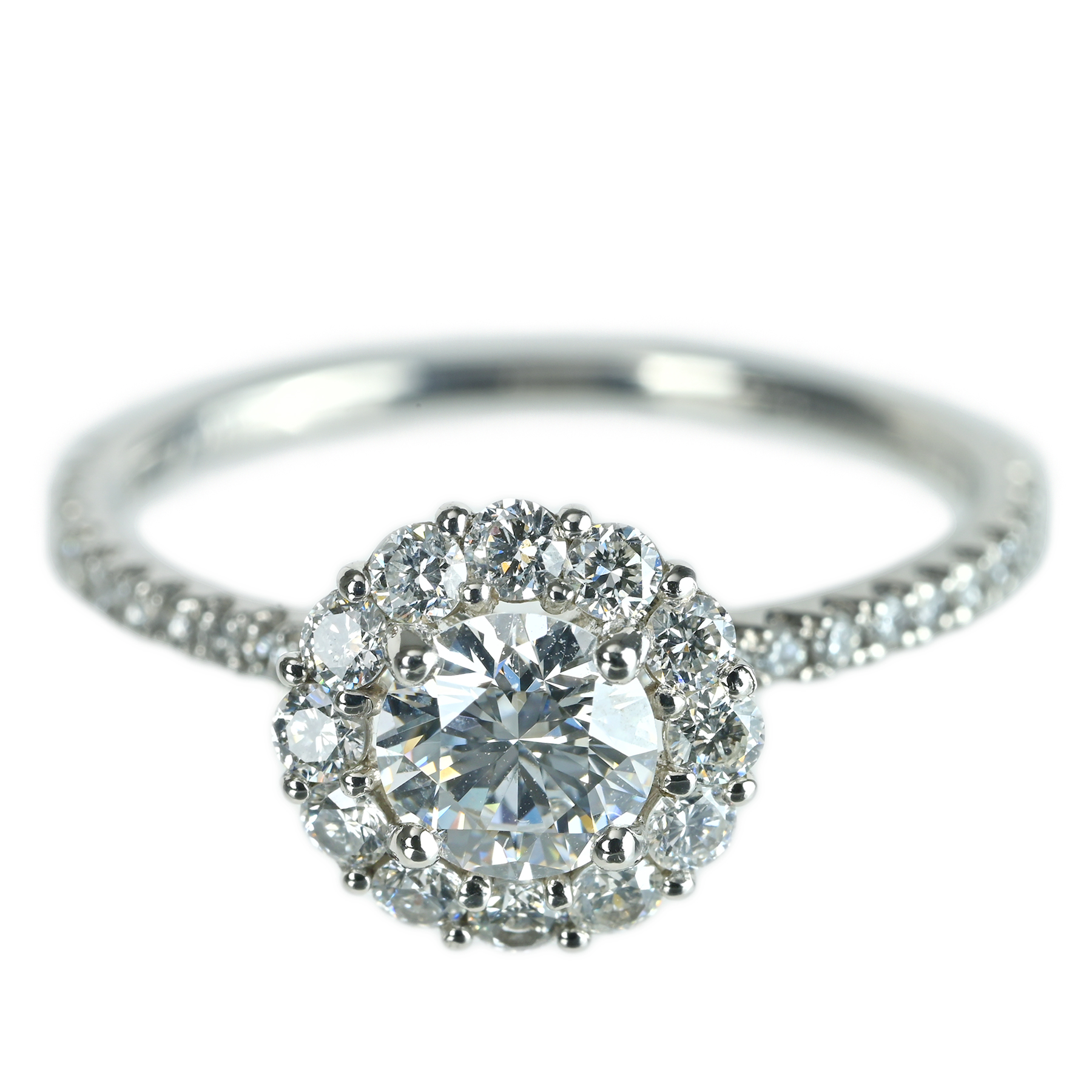 ダイヤモンドリング PT900 0.462ct D0.47ct - 画像 (2)