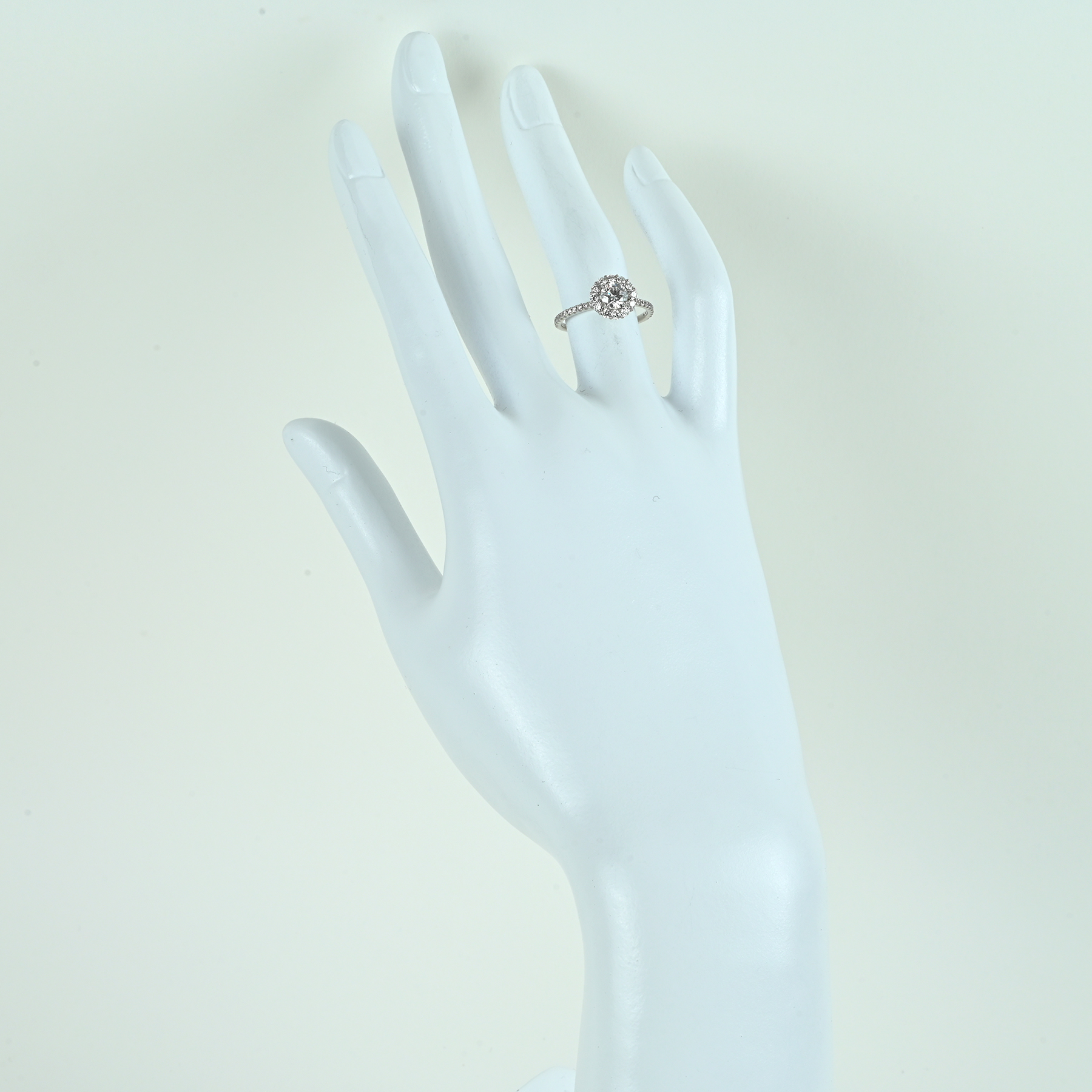 ダイヤモンドリング PT900 0.462ct D0.47ct - 画像 (6)