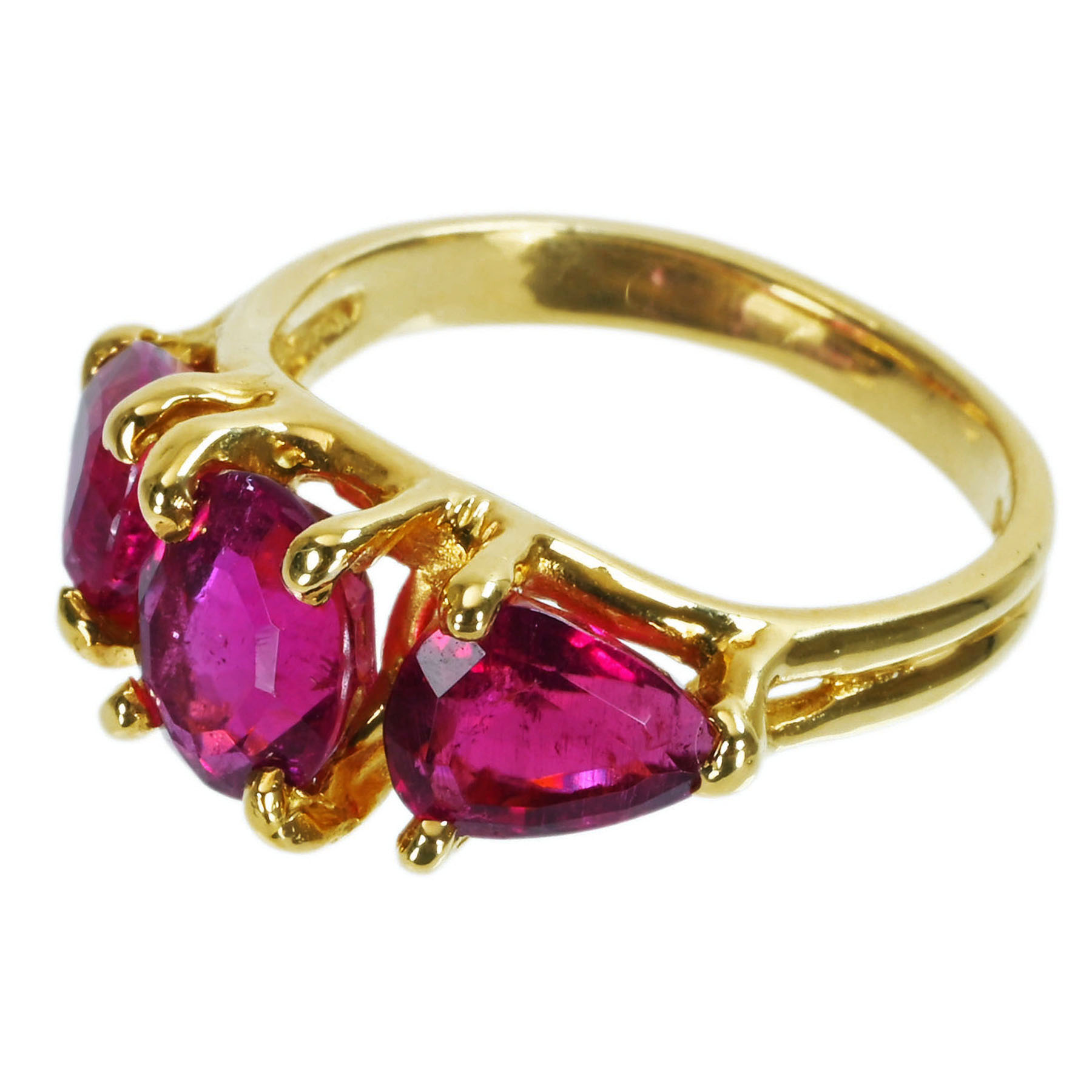 レッドトルマリンリング K18YG TR-RD - 画像 (3)