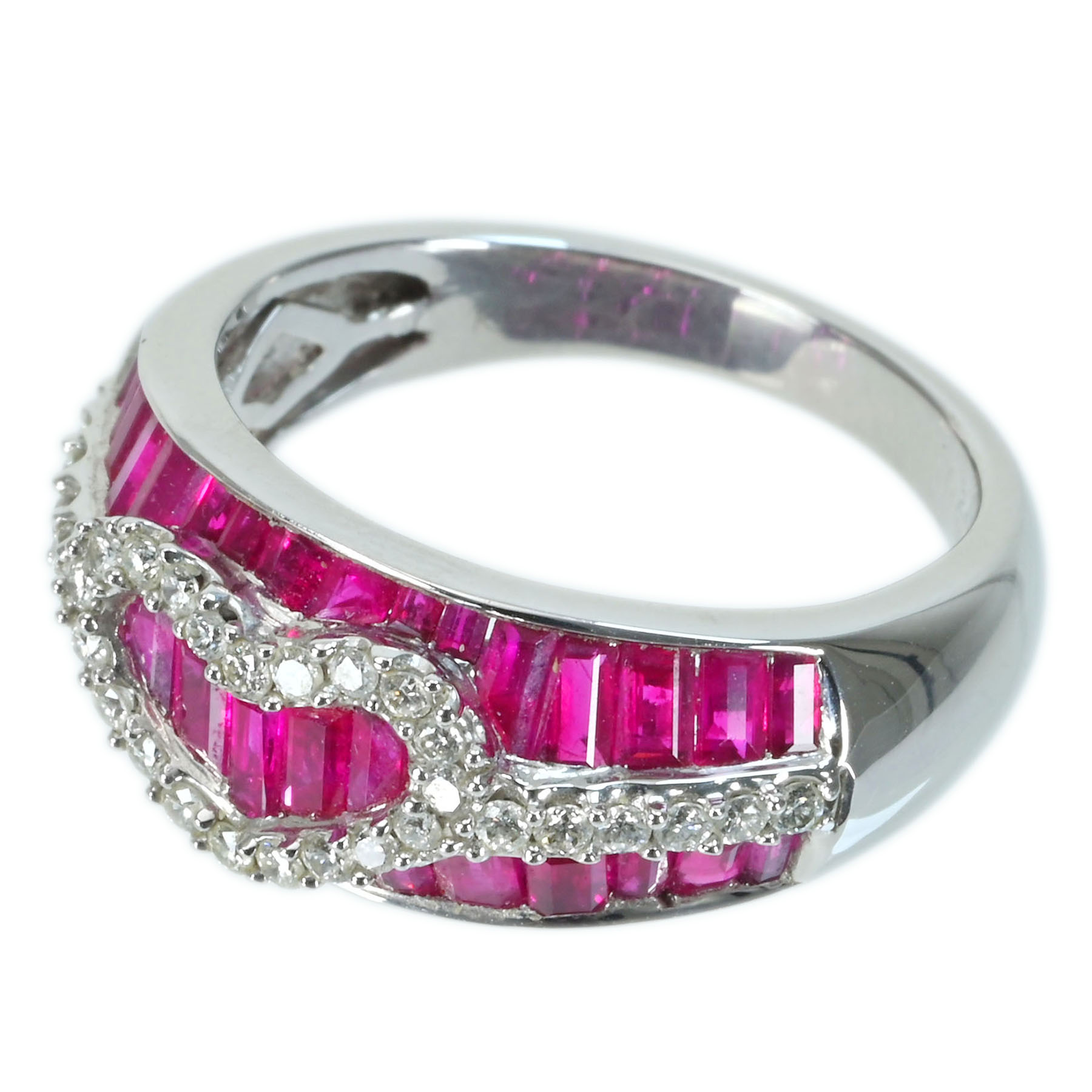 ルビーリング K18WG R2.40ct D0.33ct - 画像 (3)