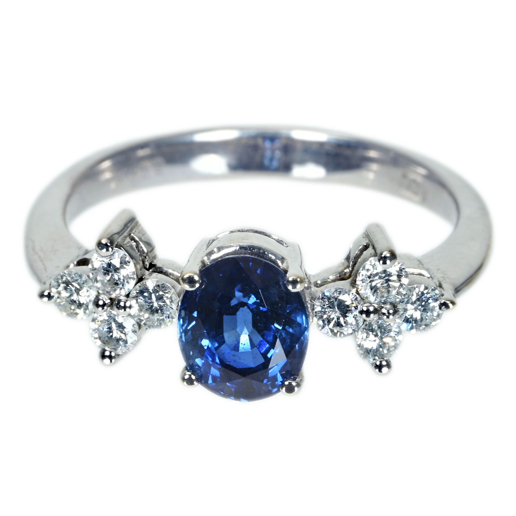 サファイアリング K18WG - 画像 (2)