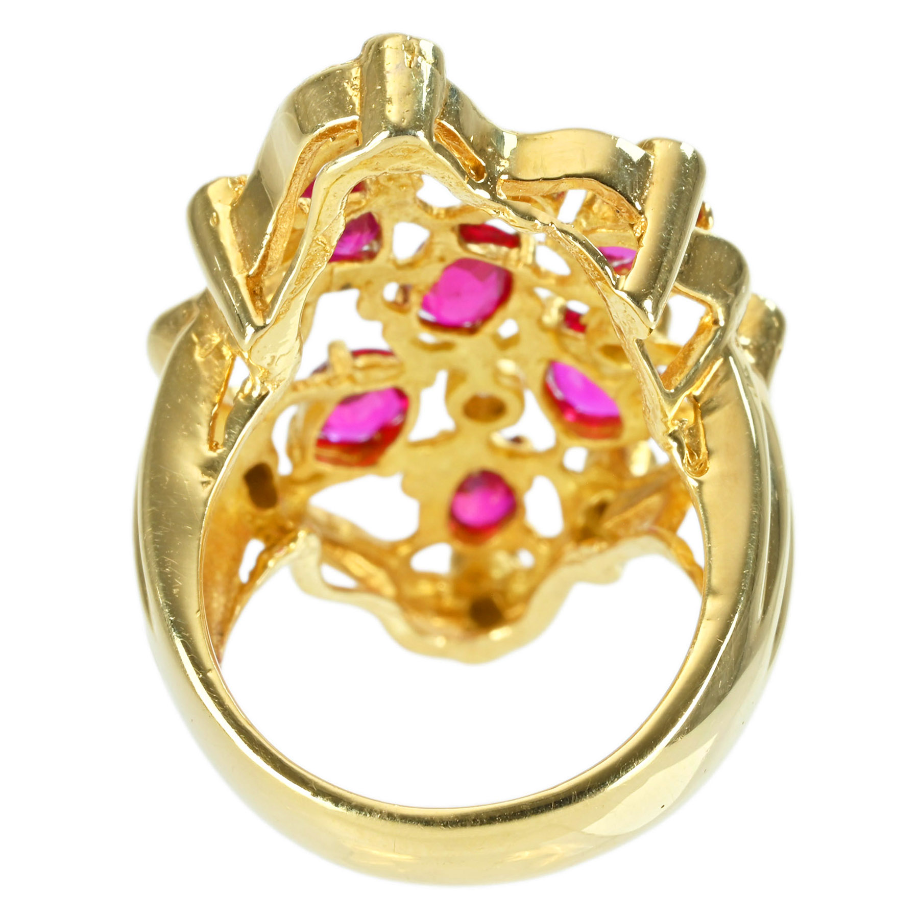 ルビーリング K18YG R1.83ct D0.25ct - 画像 (5)