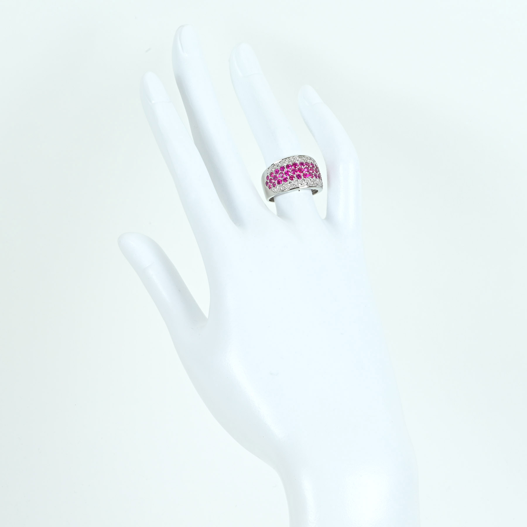 ルビー&ダイヤモンドリング PT900 R1.52ct D0.44ct - 画像 (6)