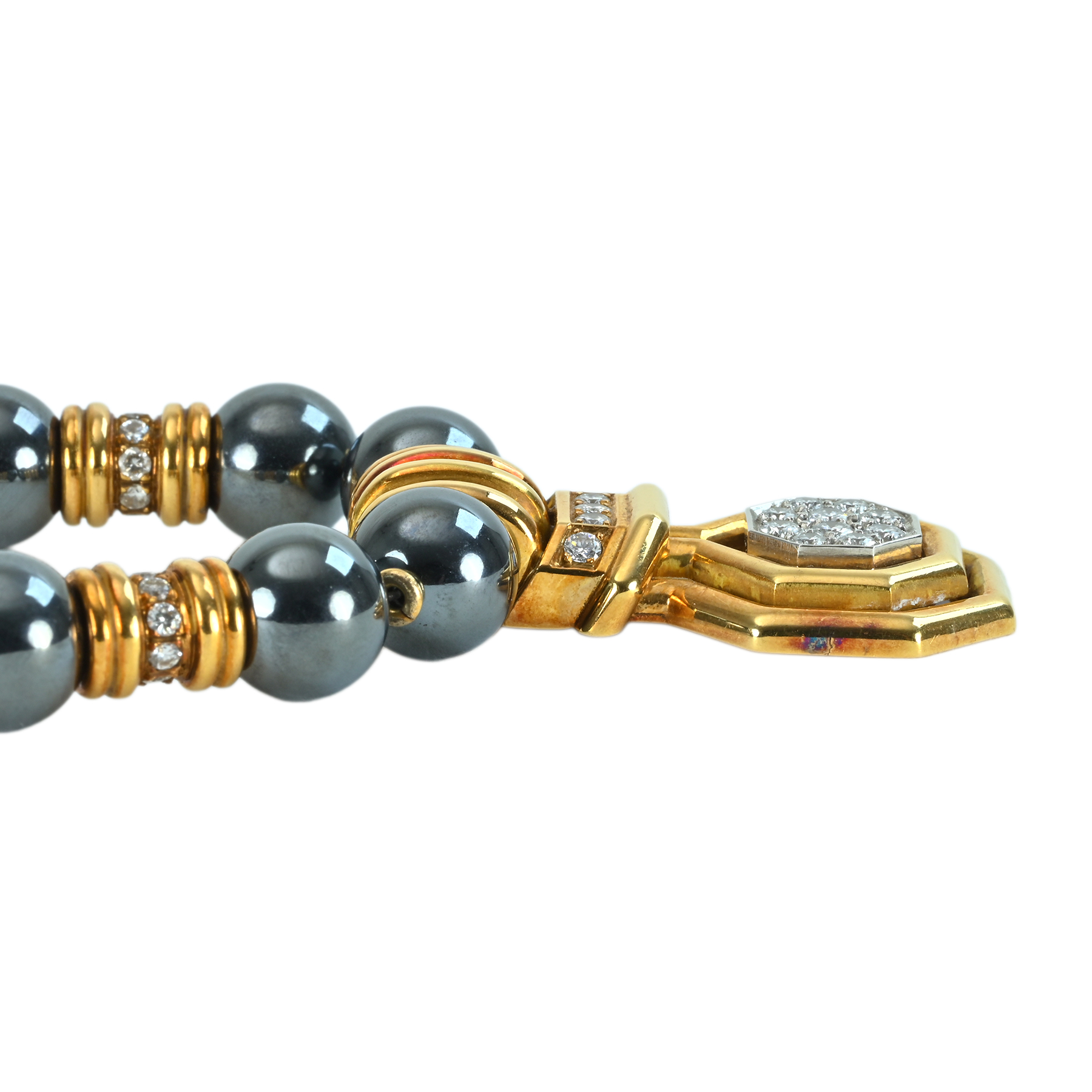 ダイヤモンド&パールペンダント "CHAUMET" K18YG/K18WG P7.7-8.0mm 56.1g 32cm - 画像 (5)