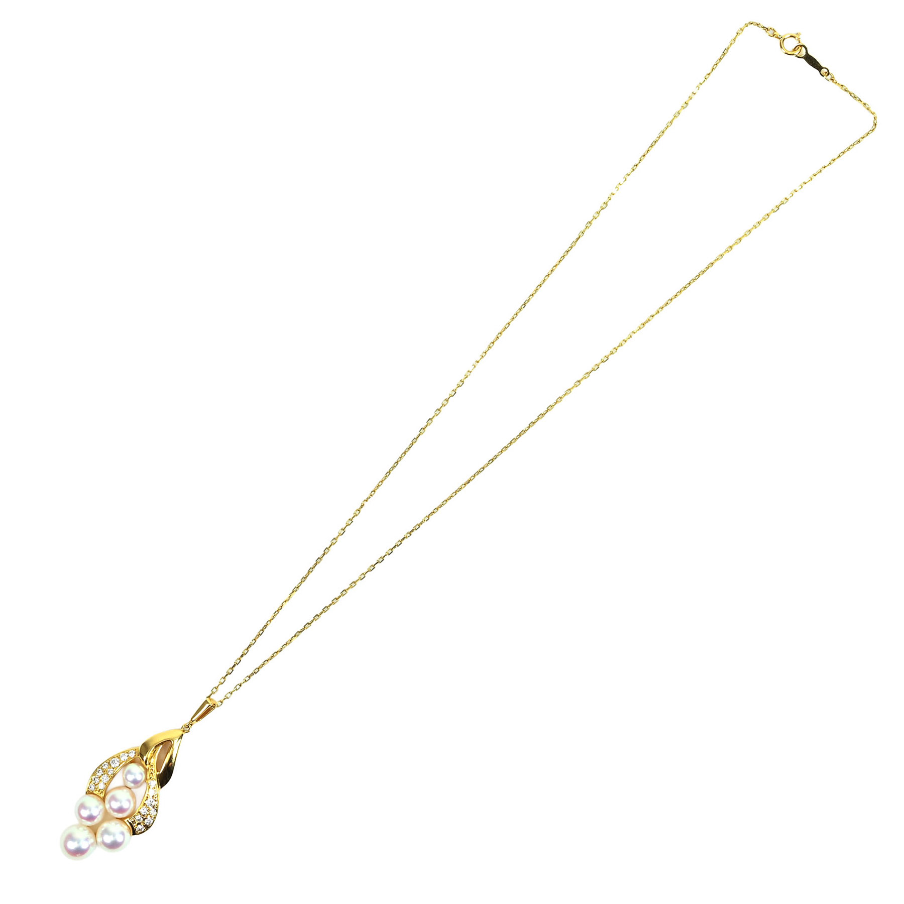 アコヤパールペンダント "MIKIMOTO" K18YG P5.0-7.5mm - 画像 (6)