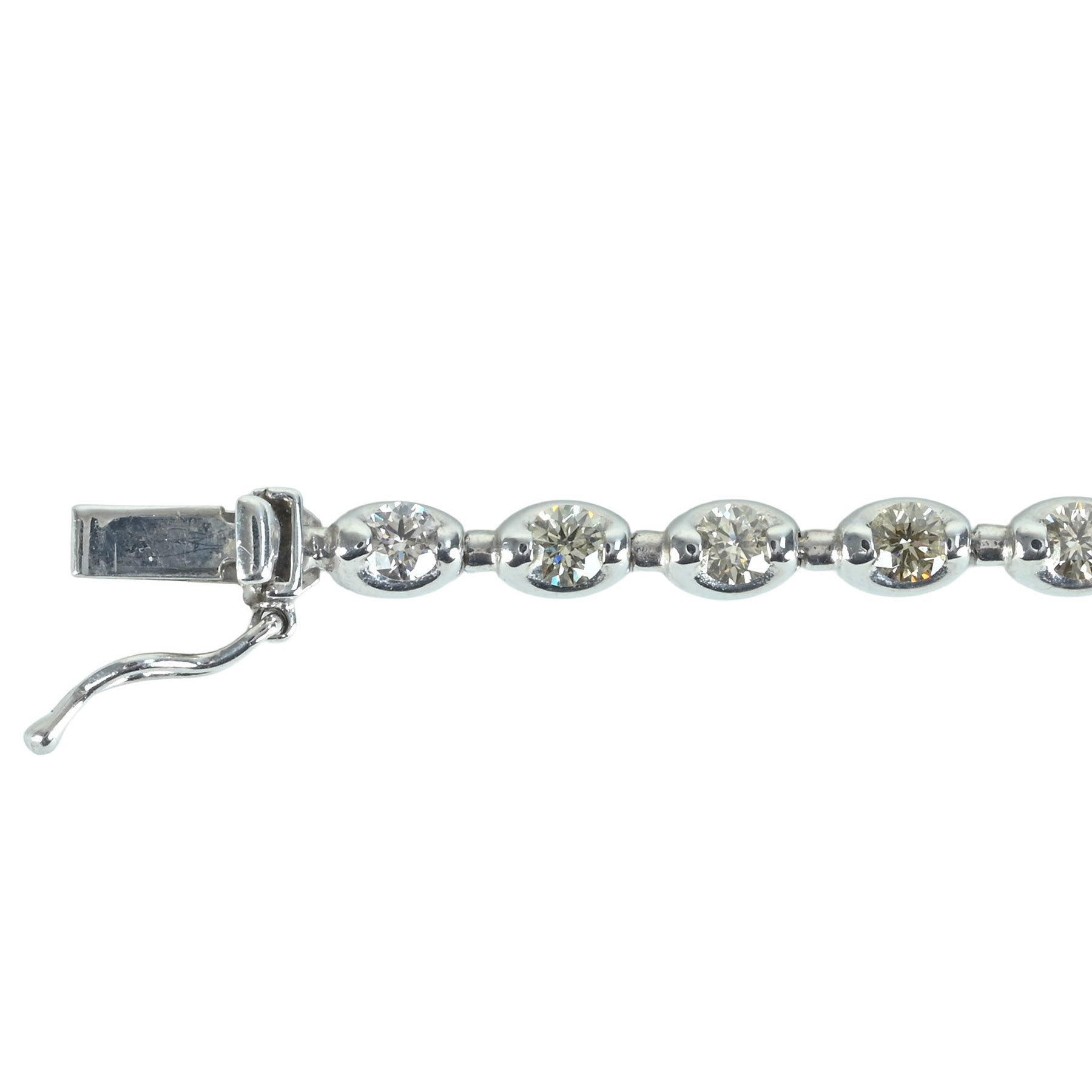 ダイヤモンドブレスレット K18WG D0.92ct - 画像 (4)