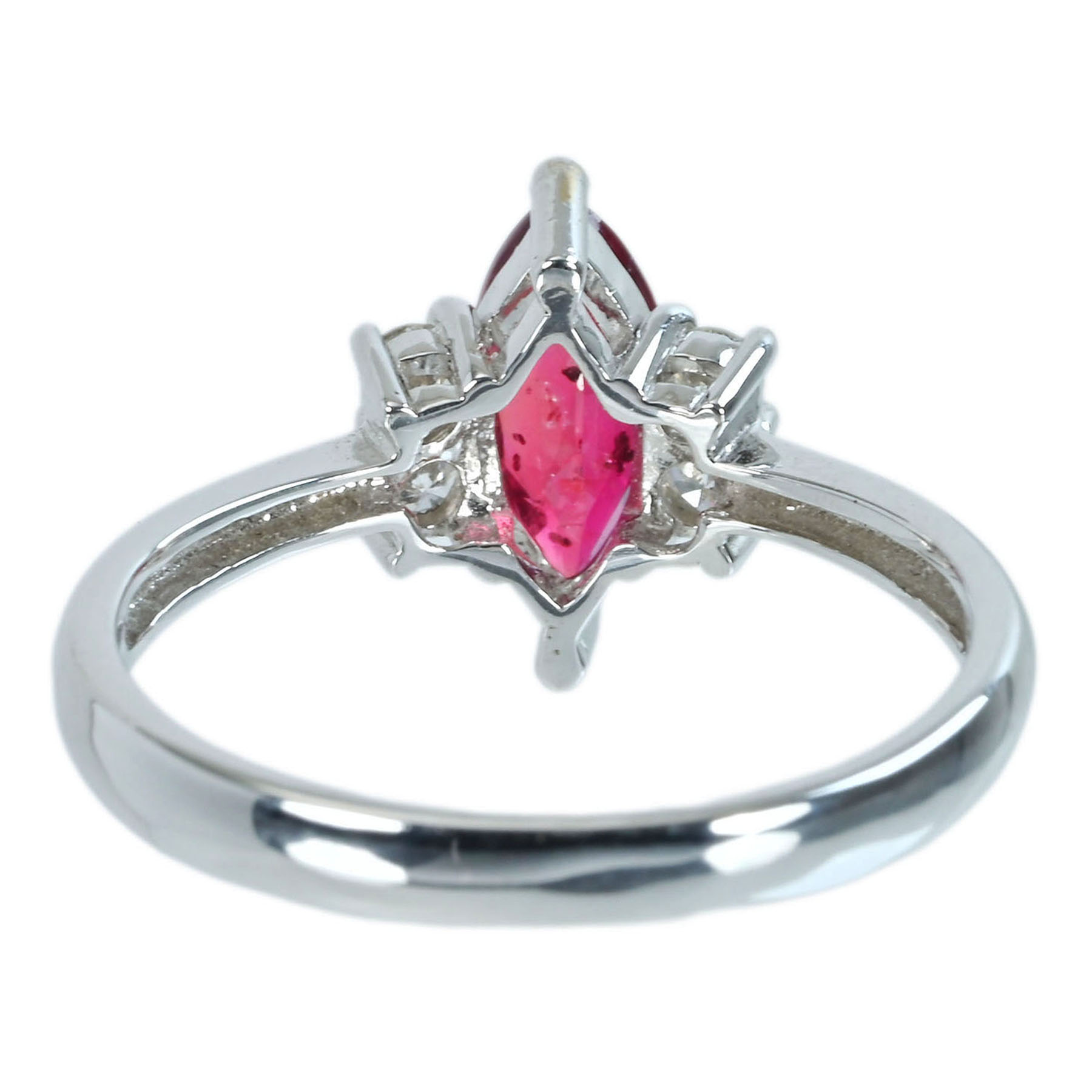 ルビーリング K18WG R1.03ct D0.19ct - 画像 (5)