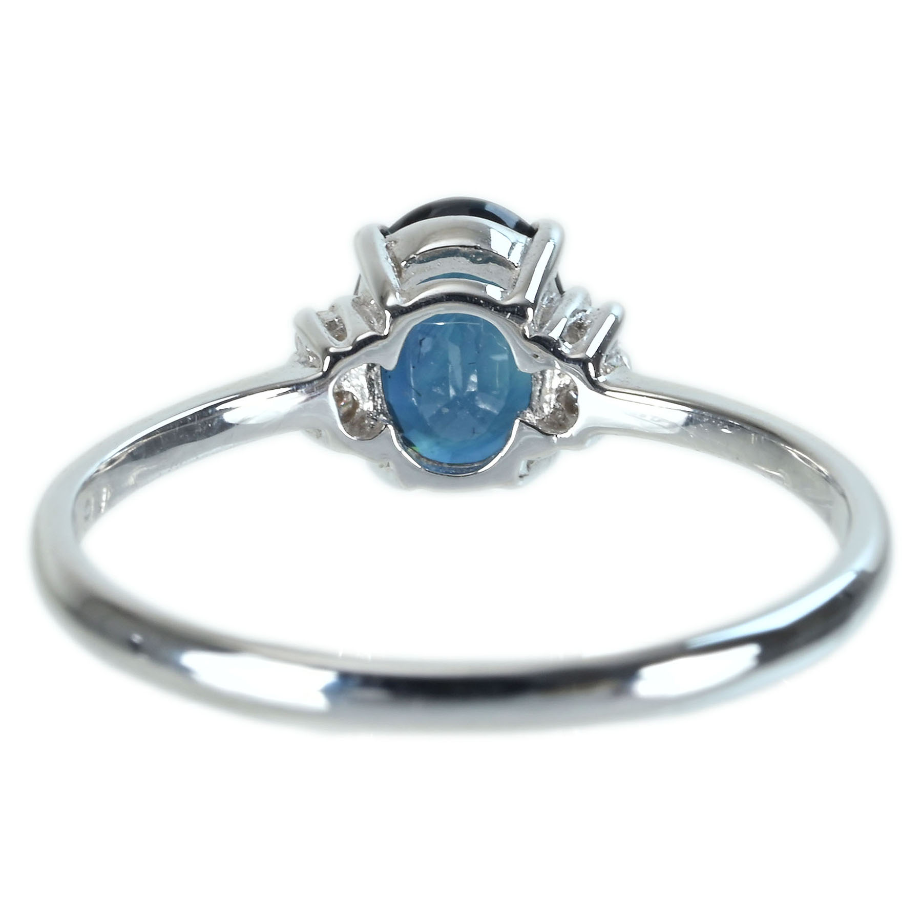 サファイアリング K18WG S0.87ct D0.04ct - 画像 (5)