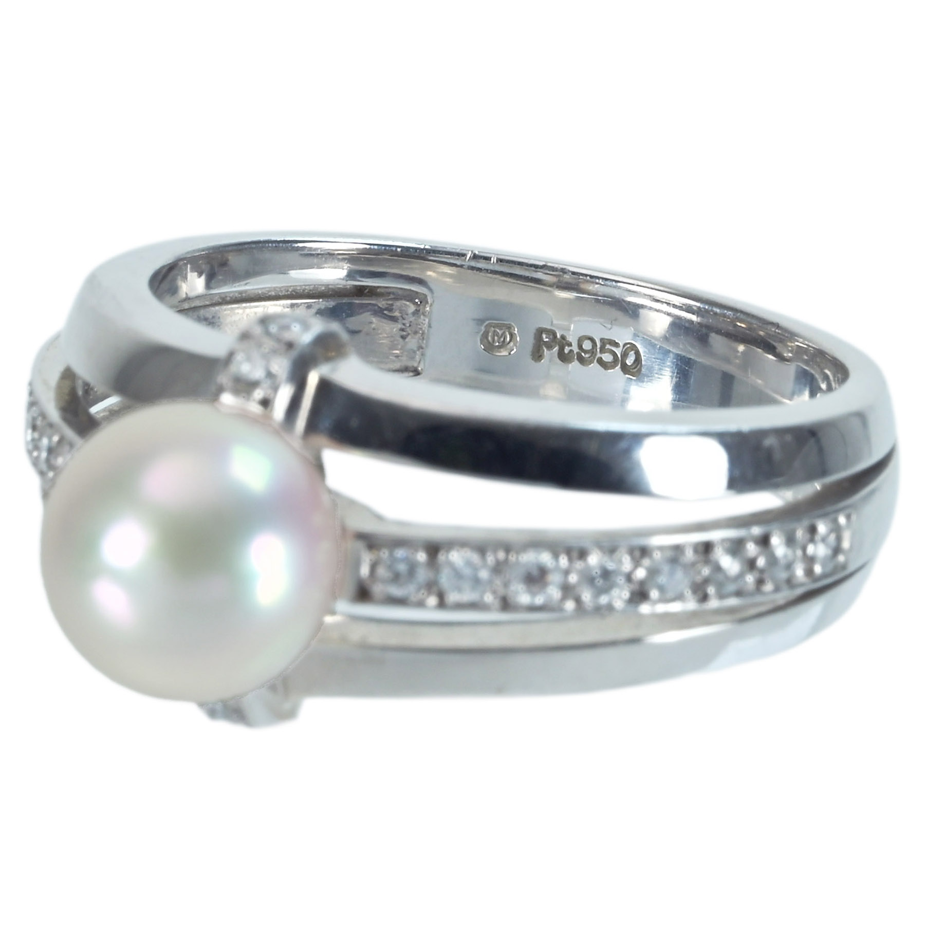 アコヤパールリング "MIKIMOTO" PT950 P7.2mm - 画像 (6)