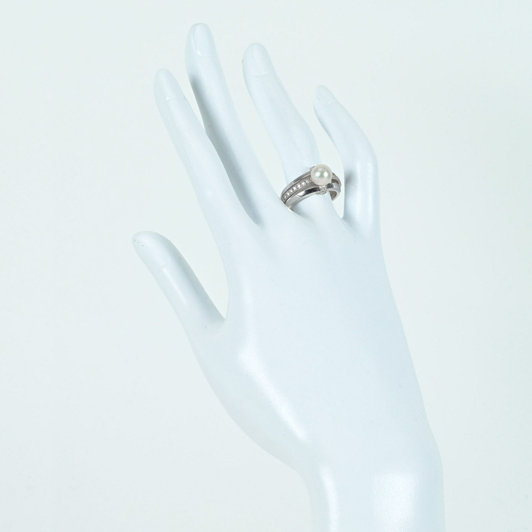 アコヤパールリング "MIKIMOTO" PT950 P7.2mm - 画像 (7)