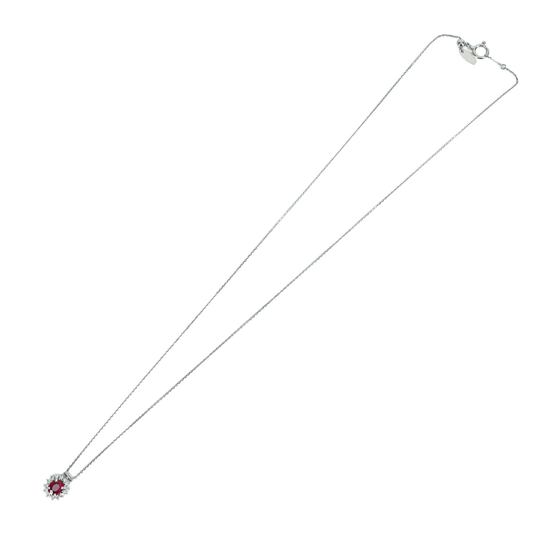 ルビーペンダント PT900/PT850 R0.84ct D0.18ct - 画像 (6)