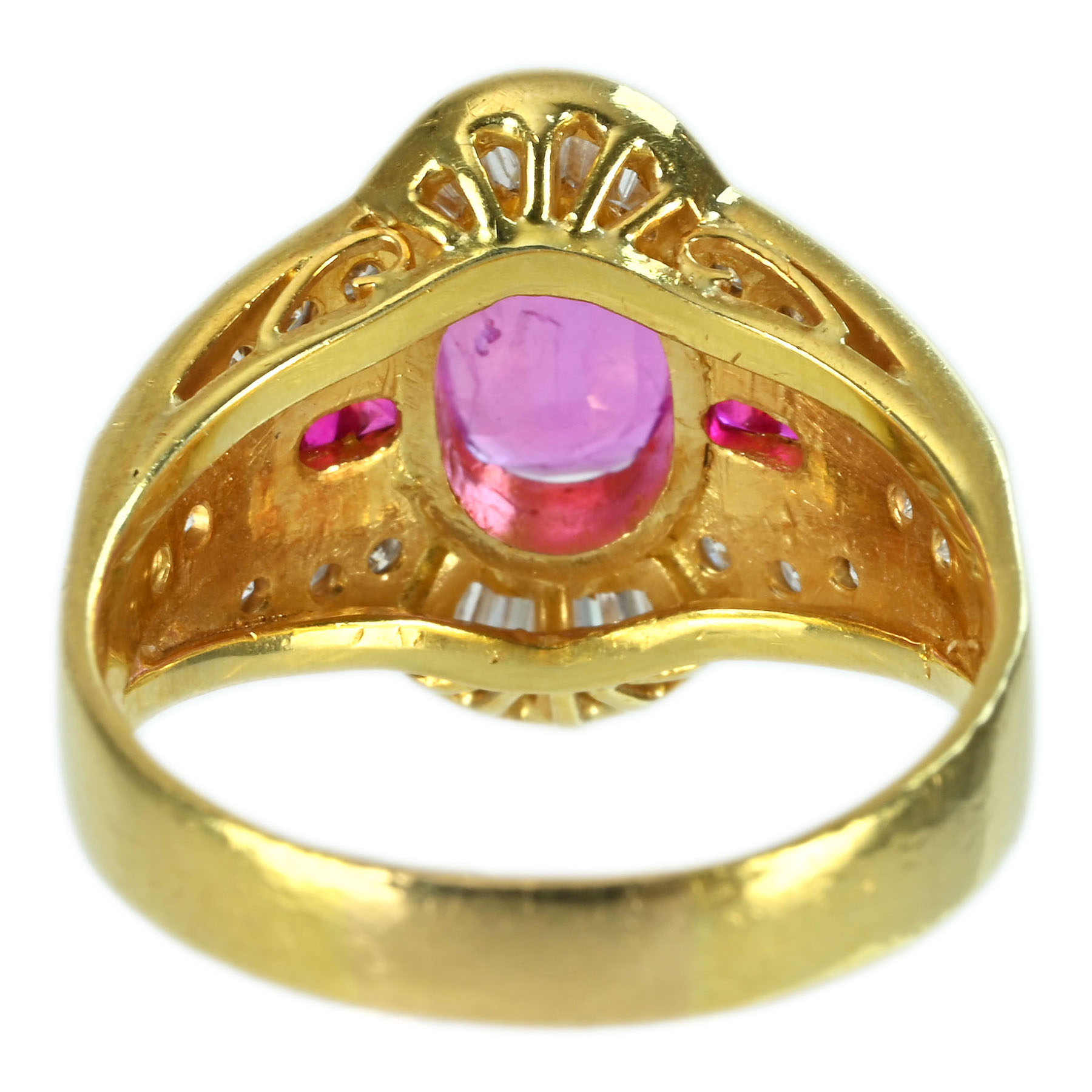 パープルサファイアリング K18YG S-PP1.56ct S-PP0.10ct D0.70ct - 画像 (5)
