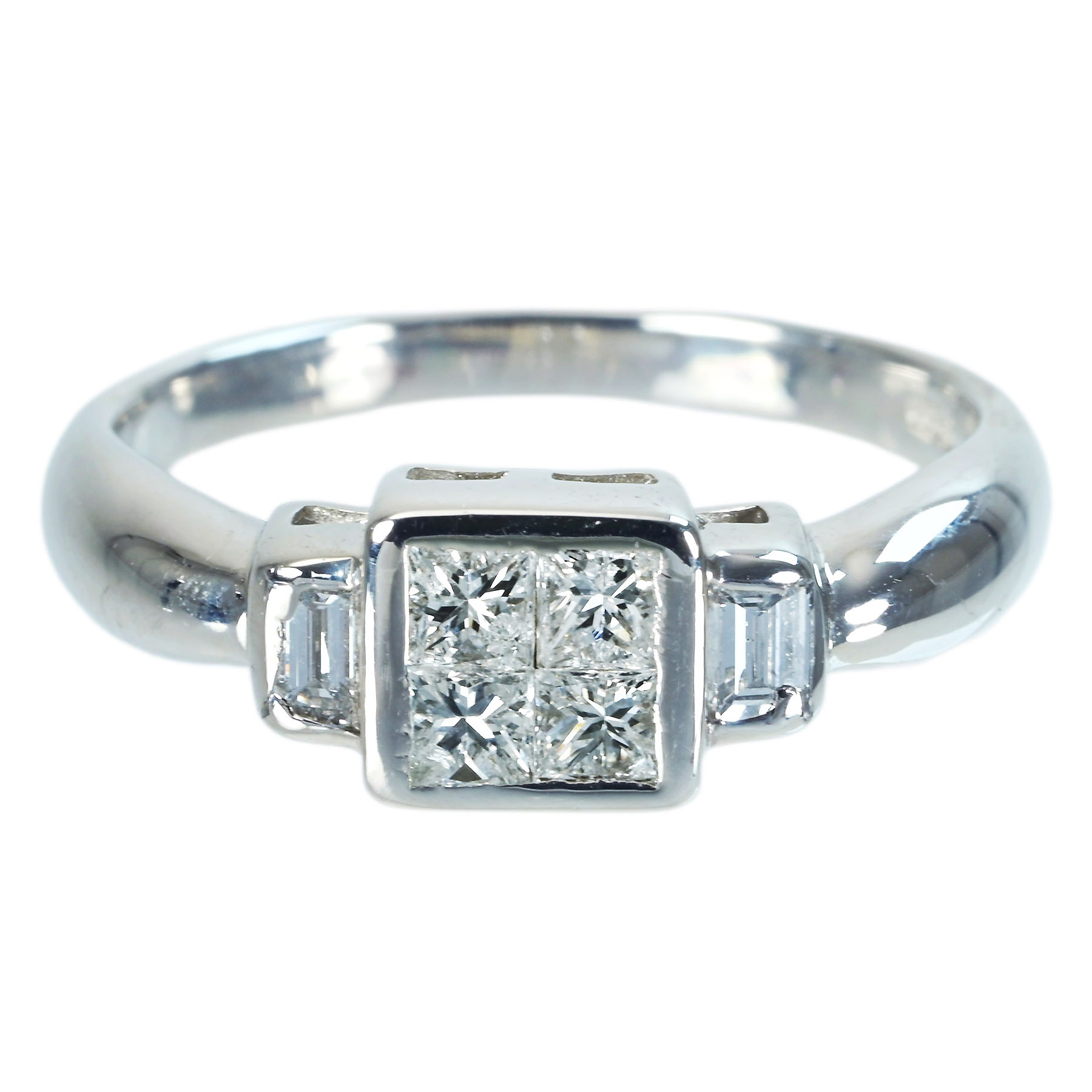 ダイヤモンドリング PT900 D0.75ct - 画像 (2)