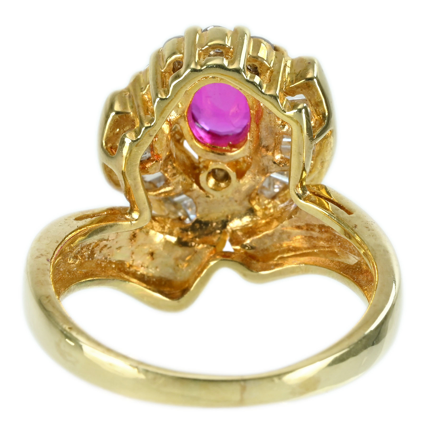 ルビーリング K18YG R0.75ct D0.46ct - 画像 (5)