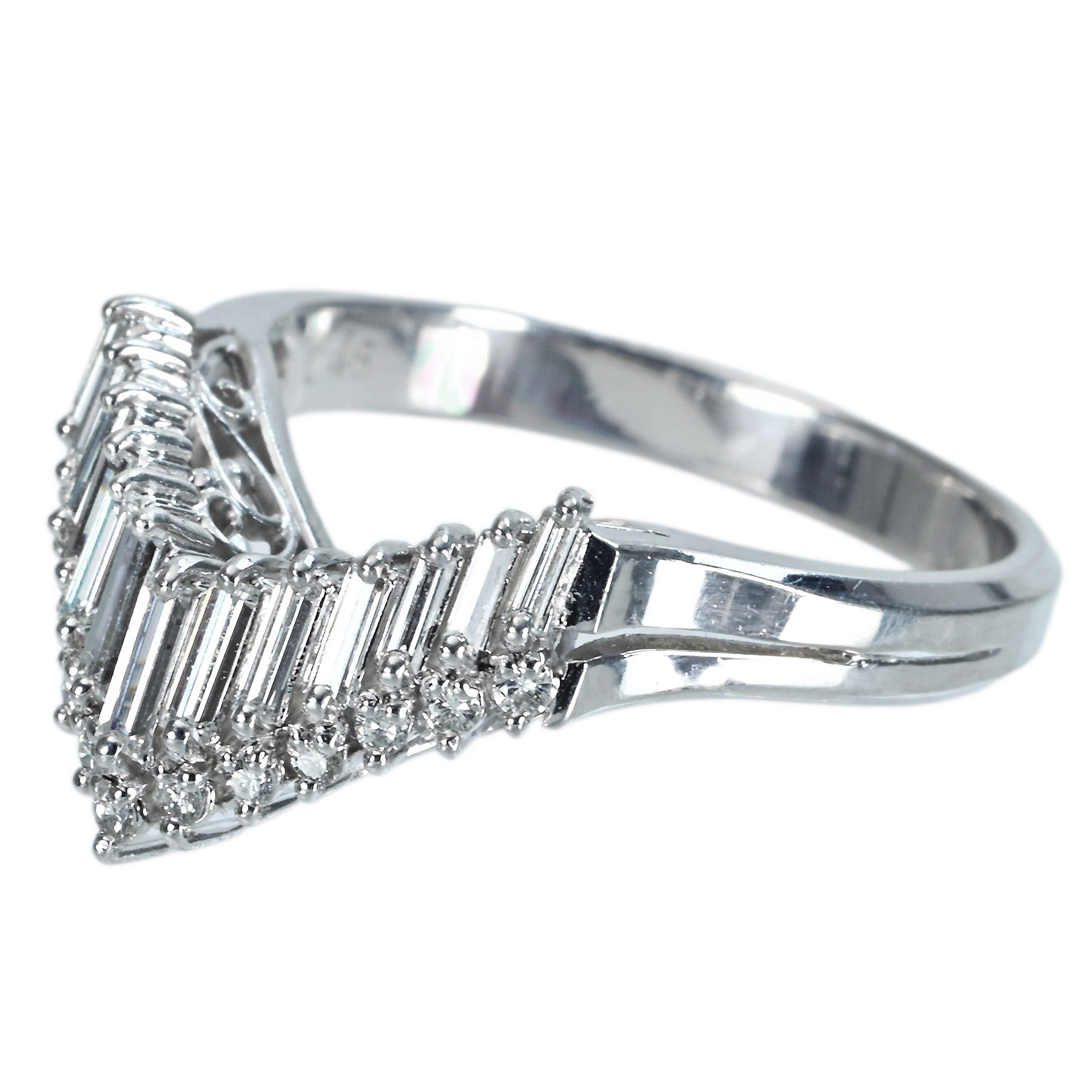 ダイヤモンドリング PT900 RING D0.46ct - 画像 (3)