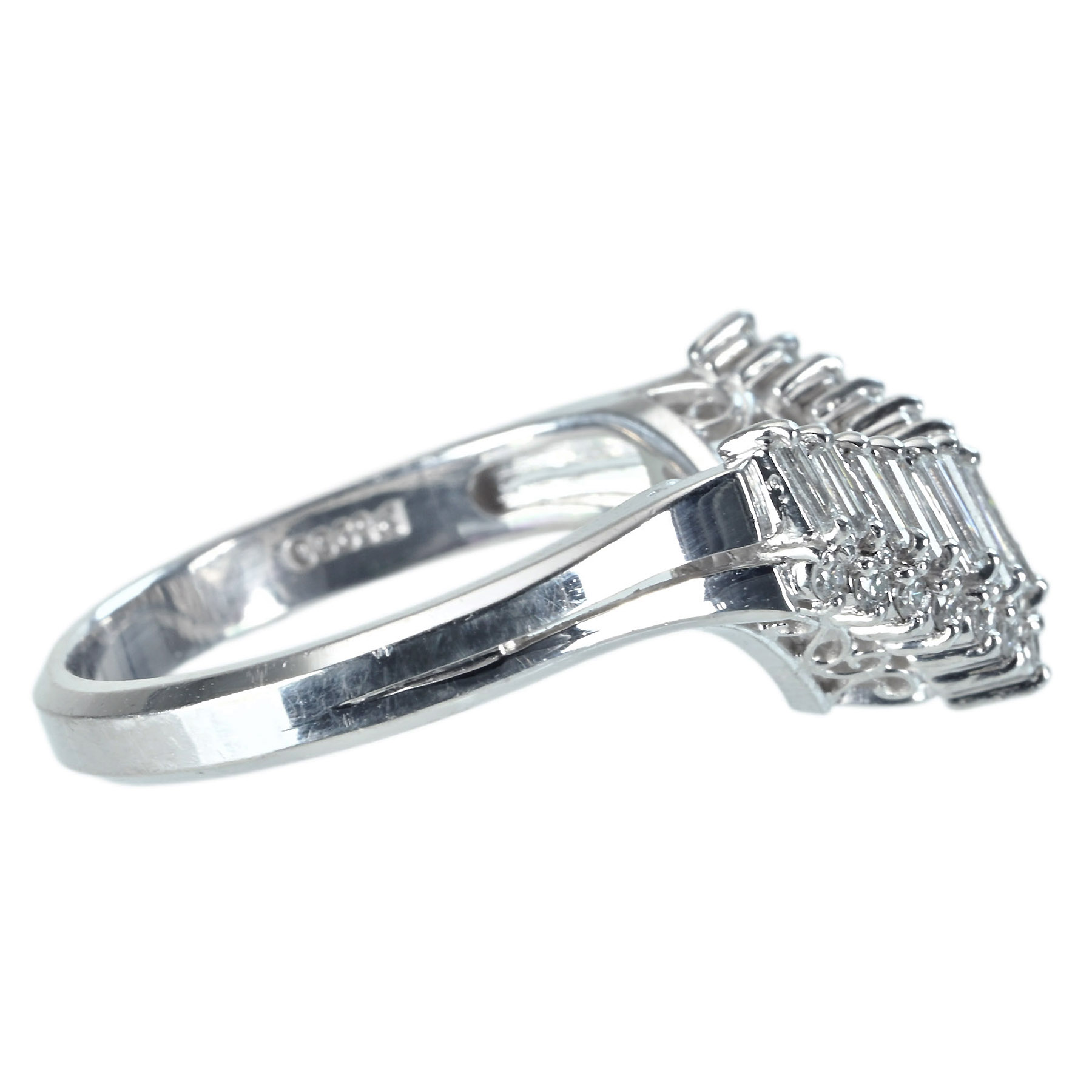 ダイヤモンドリング PT900 RING D0.46ct - 画像 (4)