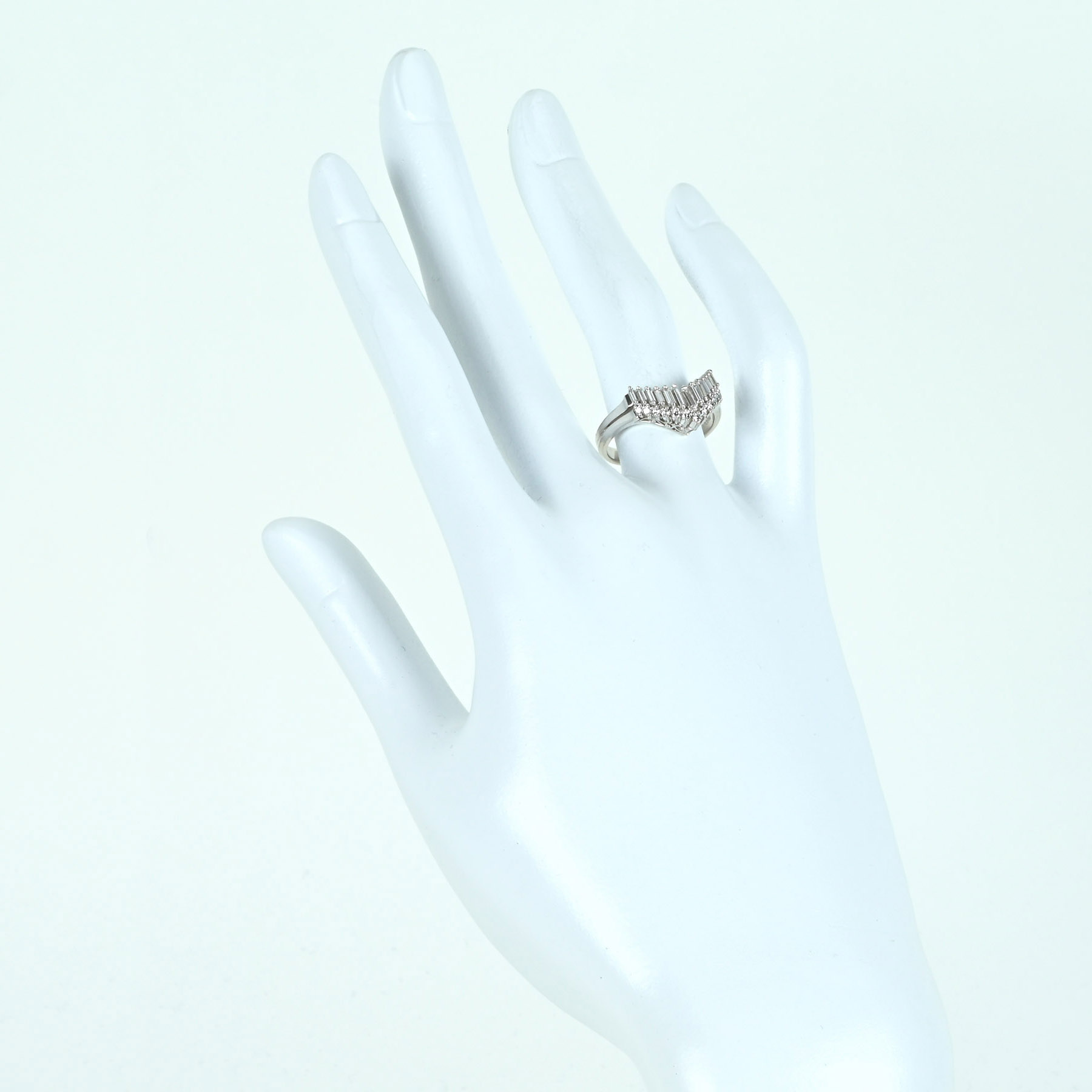 ダイヤモンドリング PT900 RING D0.46ct - 画像 (6)