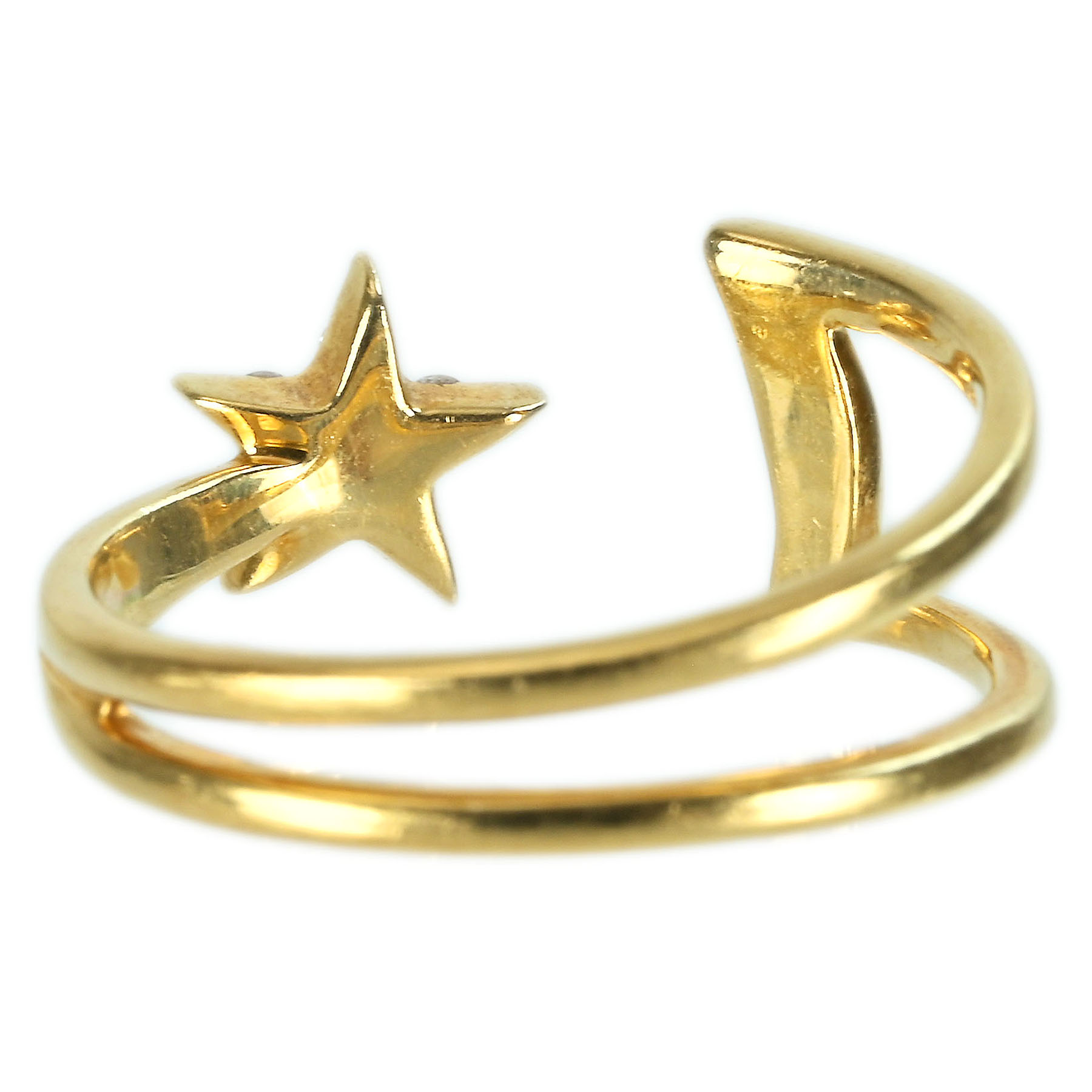 ダイヤモンドピンキーリング "STAR JEWELRY" K18YG D0.05ct - 画像 (5)
