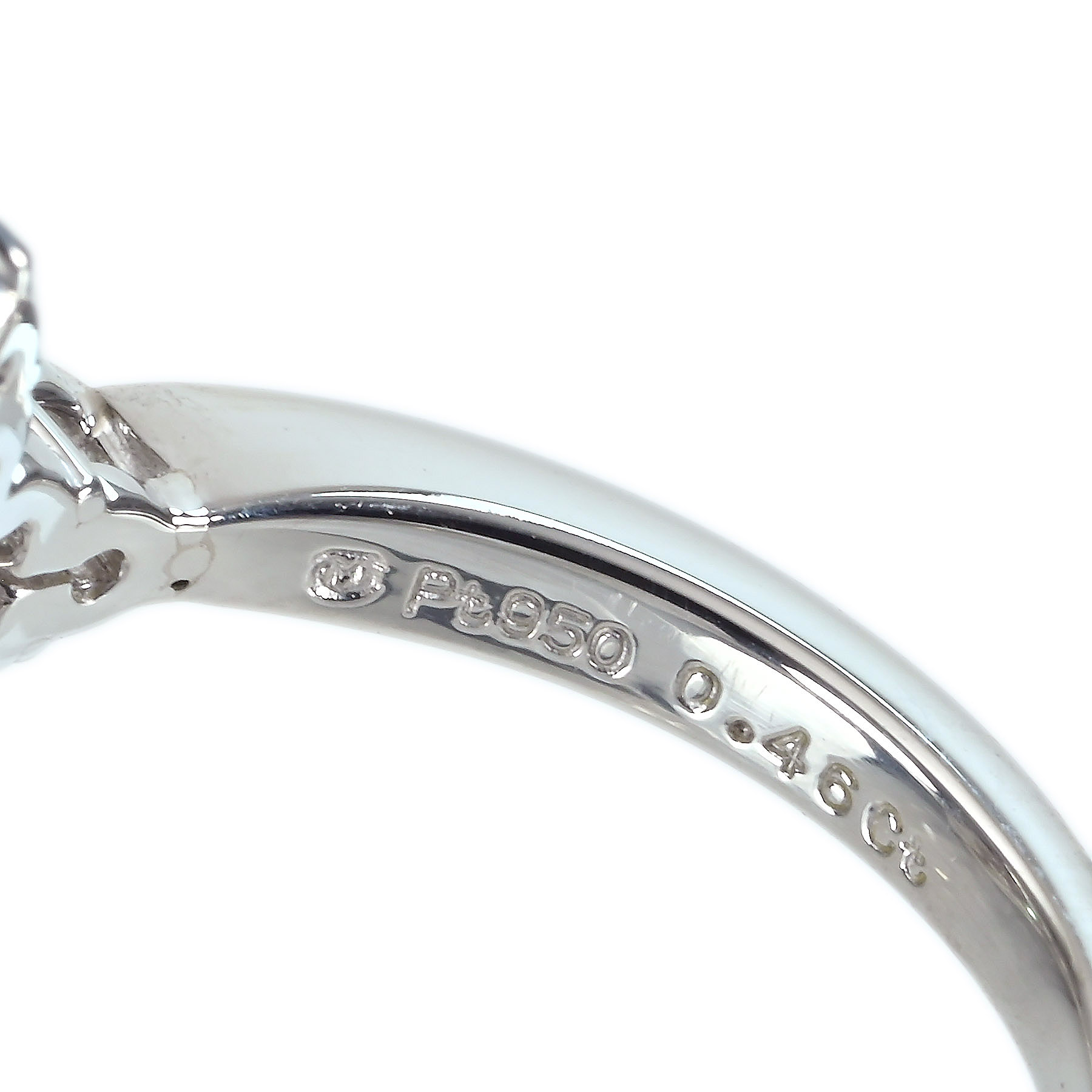 アレキサンドライトリング "MIKIMOTO" PT950 A0.42ct D0.62ct - 画像 (7)