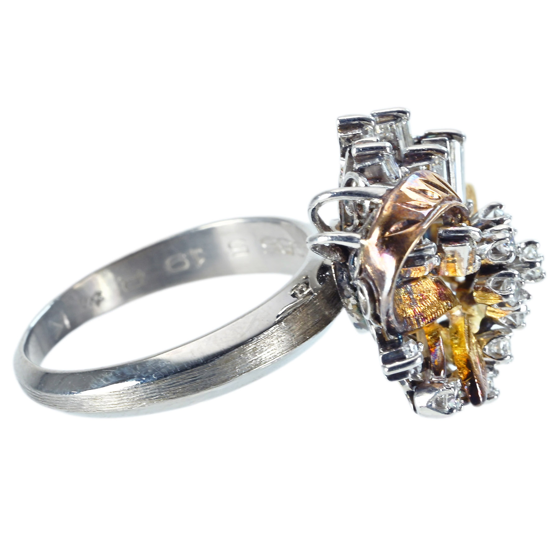 ダイヤモンドリング PT900/K18YG D0.59ct - 画像 (4)