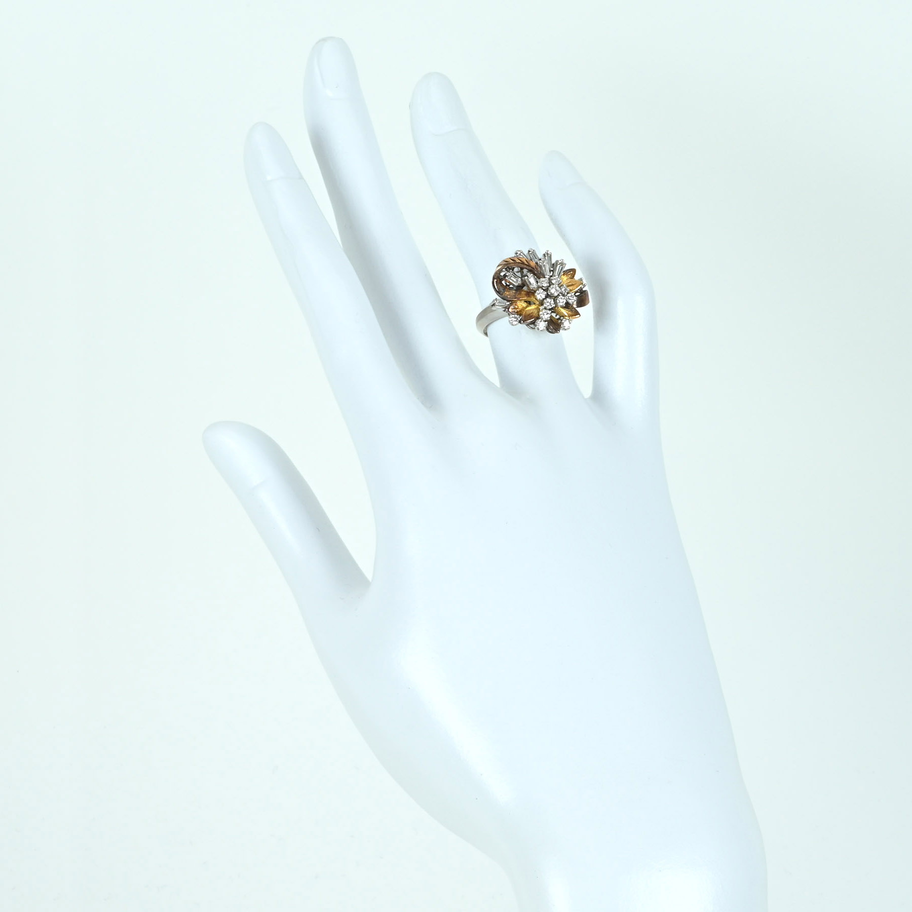 ダイヤモンドリング PT900/K18YG D0.59ct - 画像 (6)