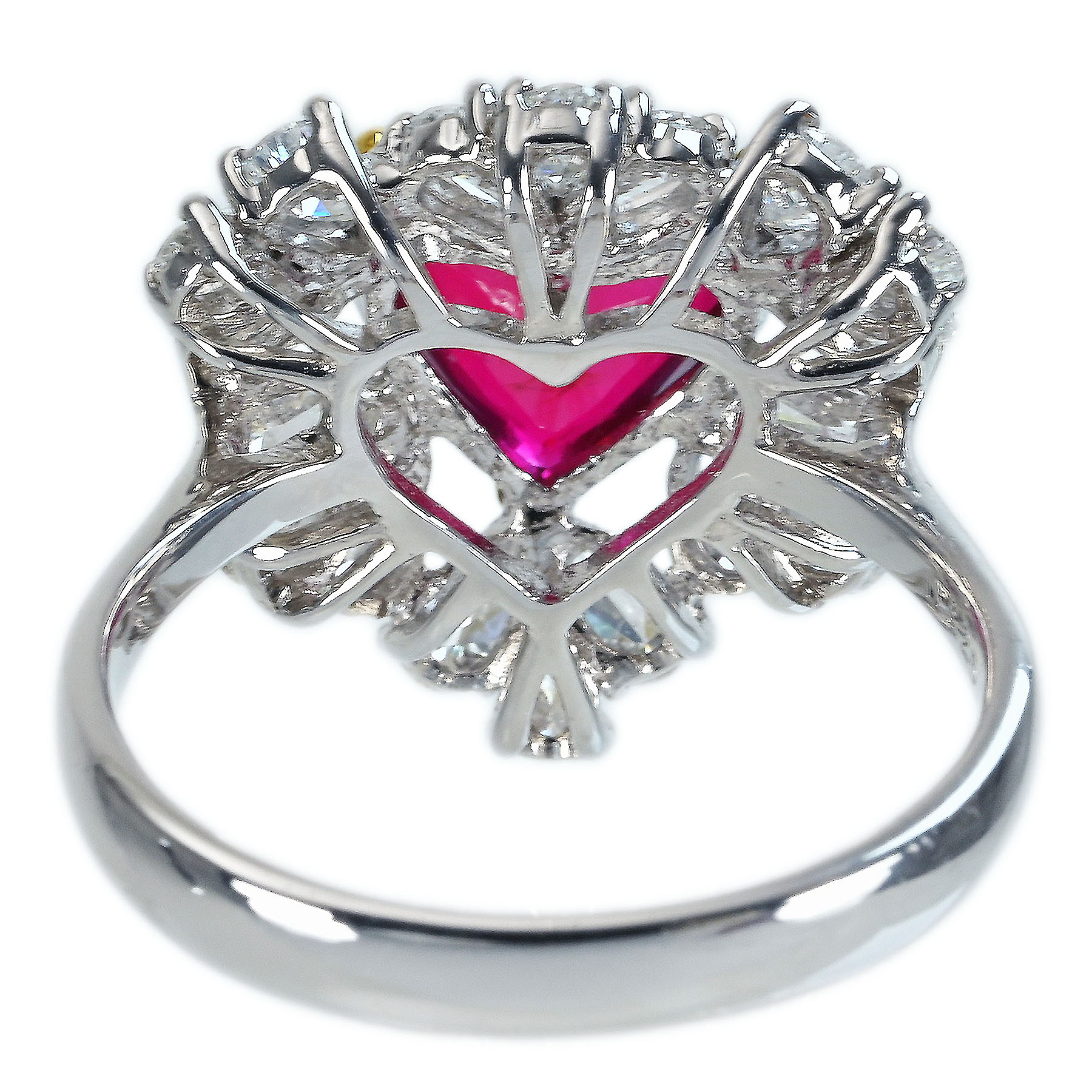 モザンビーク産ルビーリング K18WG/K18YG R2.02ct D1.25ct - 画像 (5)