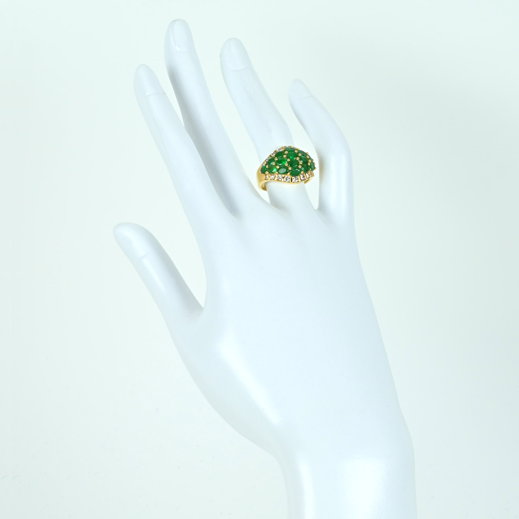 エメラルドリング K18YG E2.57ct D0.70ct - 画像 (6)