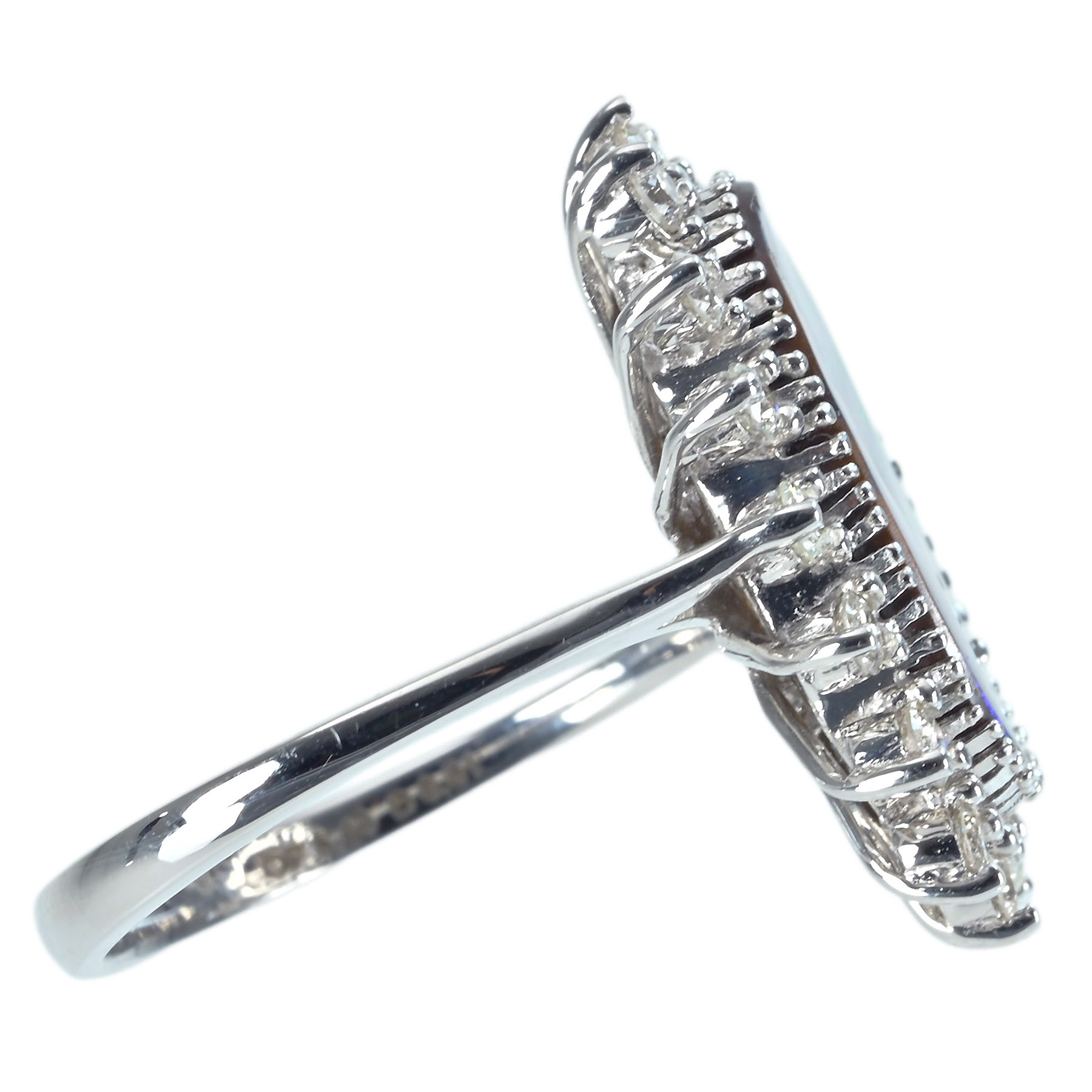 ボルダーオパールリング K18WG OPB5.46ct D0.61ct - 画像 (4)