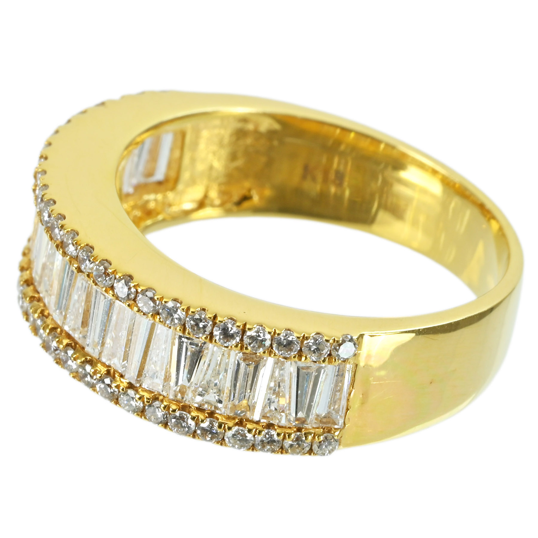 ダイヤモンドリング K18YG D1.62ct - 画像 (3)