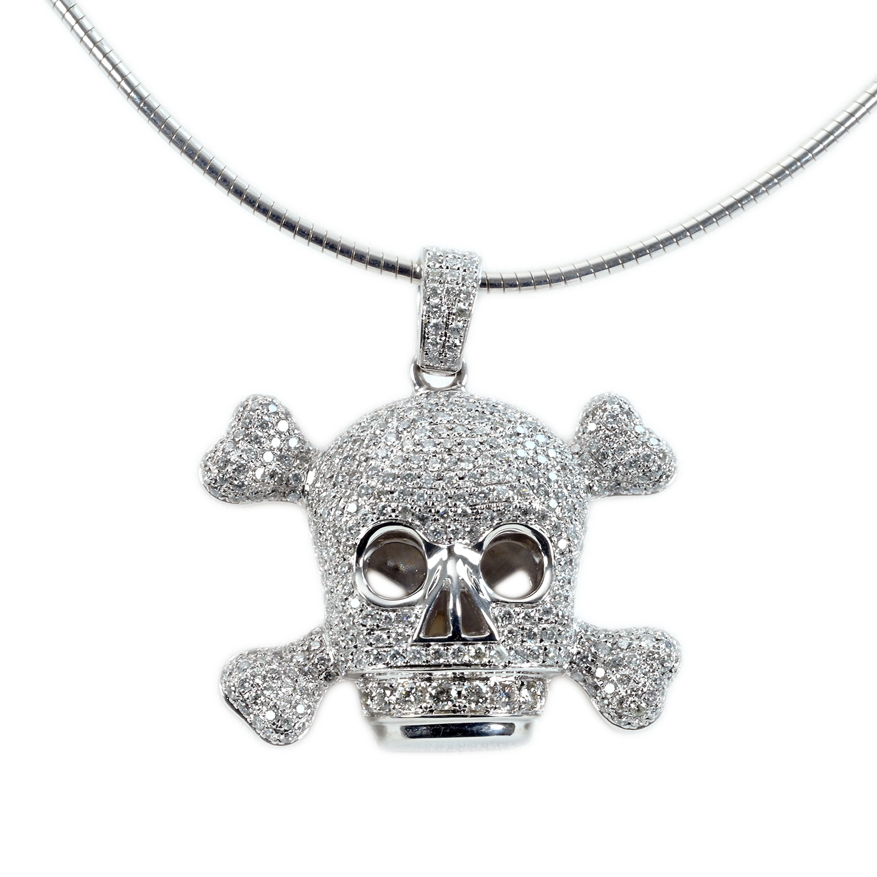 ダイヤモンドペンダント K18WG D3.18ct - 画像 (2)